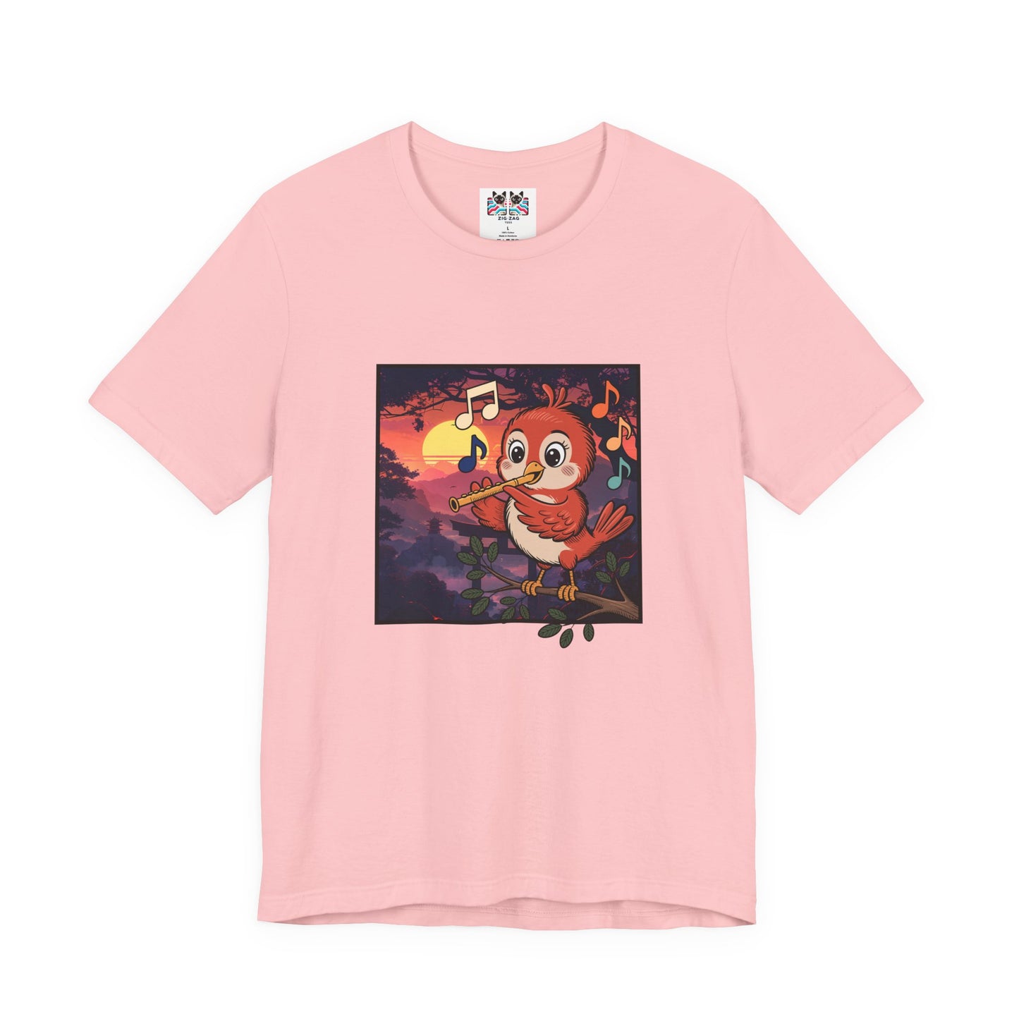 Bird Is Nature’s Flute Sunrise Music T-Shirt