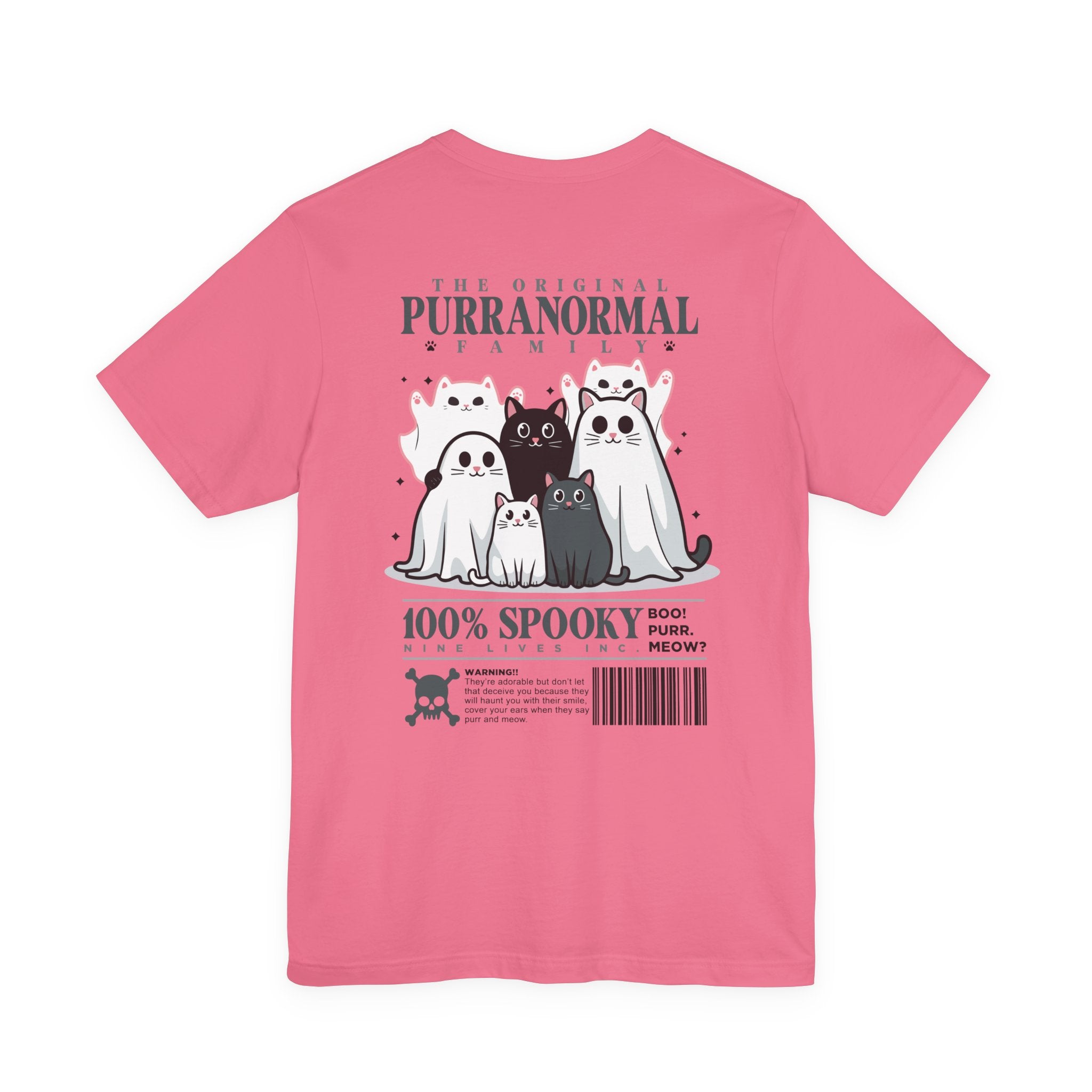 The Purranormal Family T-Shirt – Real and Ghost Cats Spooky Graphic