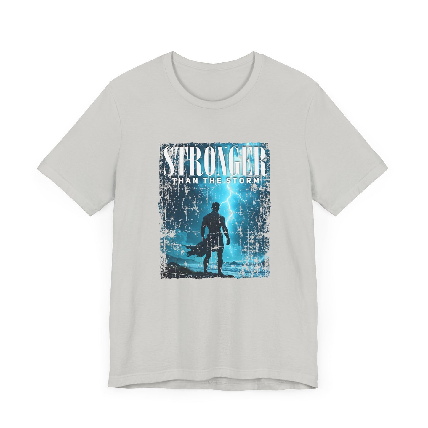 Stronger than the Storm Tee, Mental Strength Shirt, Resilience Affirmation Tee, Encouragement Graphic Top, Tough Times Gift