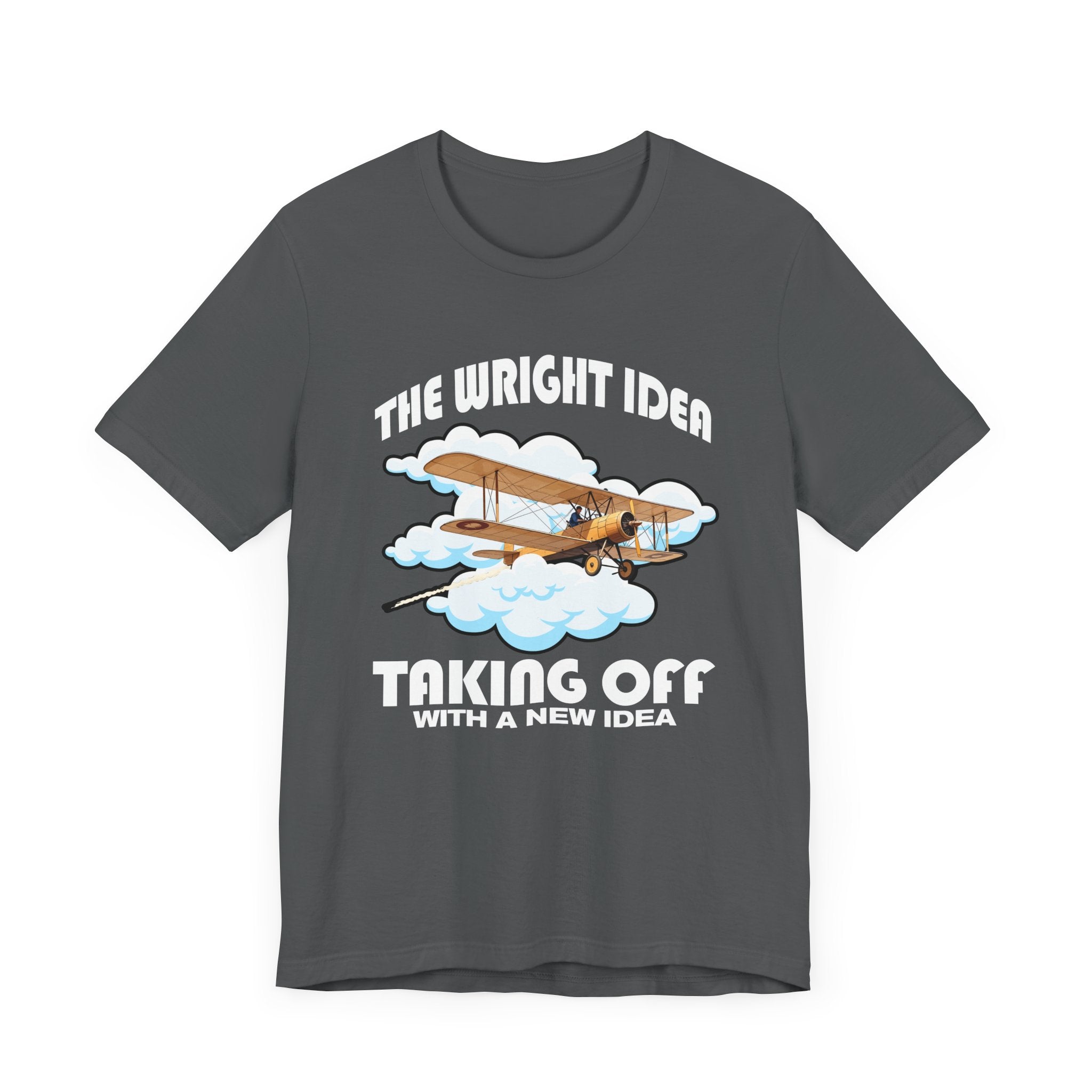 The Wright Idea Tee, Aviation Pioneer Shirt, Flight History Graphic Tee, Air Travel Tribute Top, Genius Mind Gift Shirt