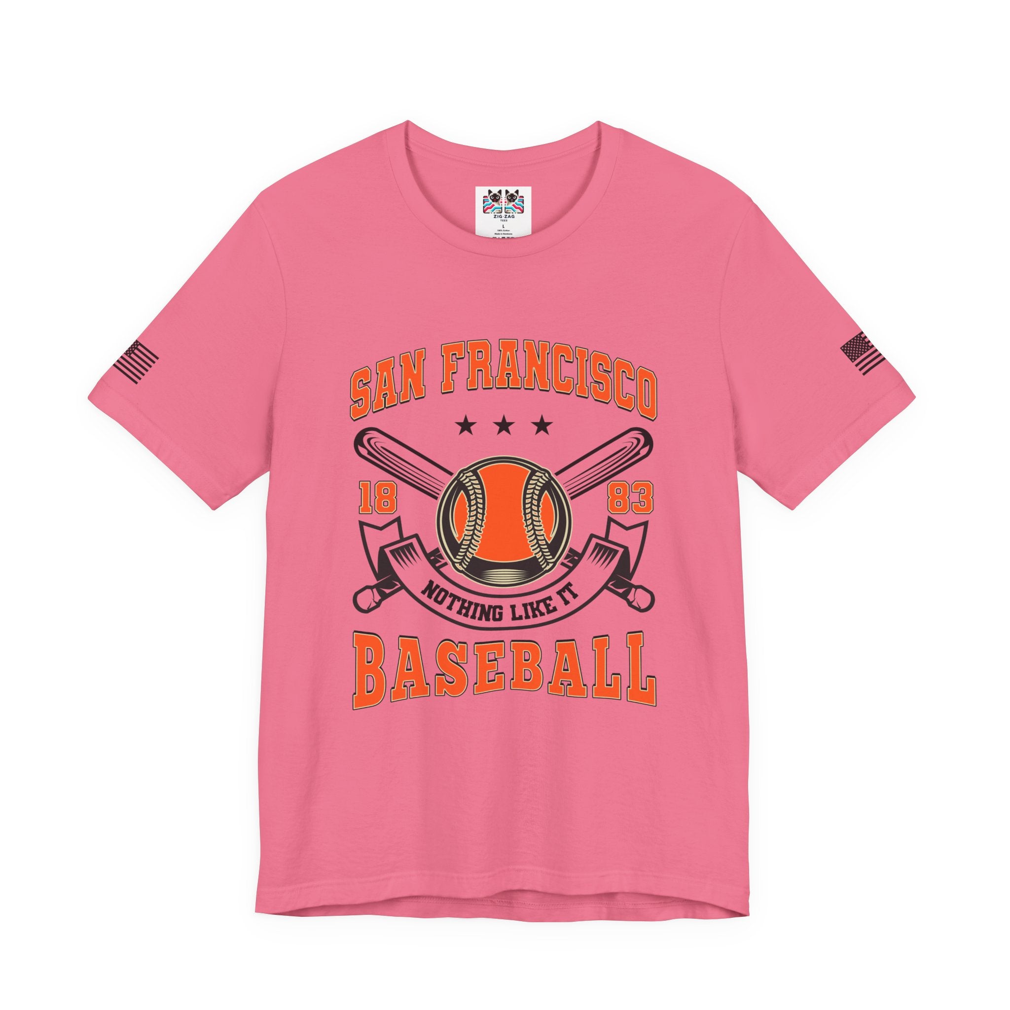 San Francisco Baseball T-Shirt, 1883 Nothing Like It Crest Badge Tee, SF Baseball Fan Shirt, Retro Vintage Sports Gift, Unisex