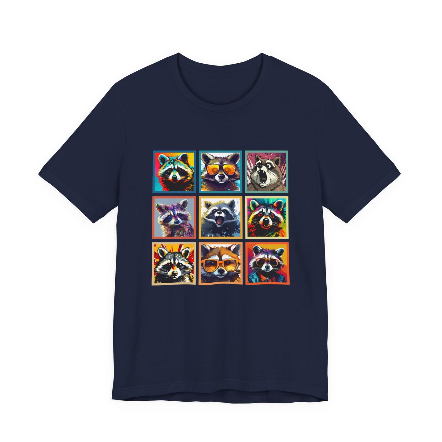Cool Raccoons Pop Art Tshirt – Nine Funky Bandits