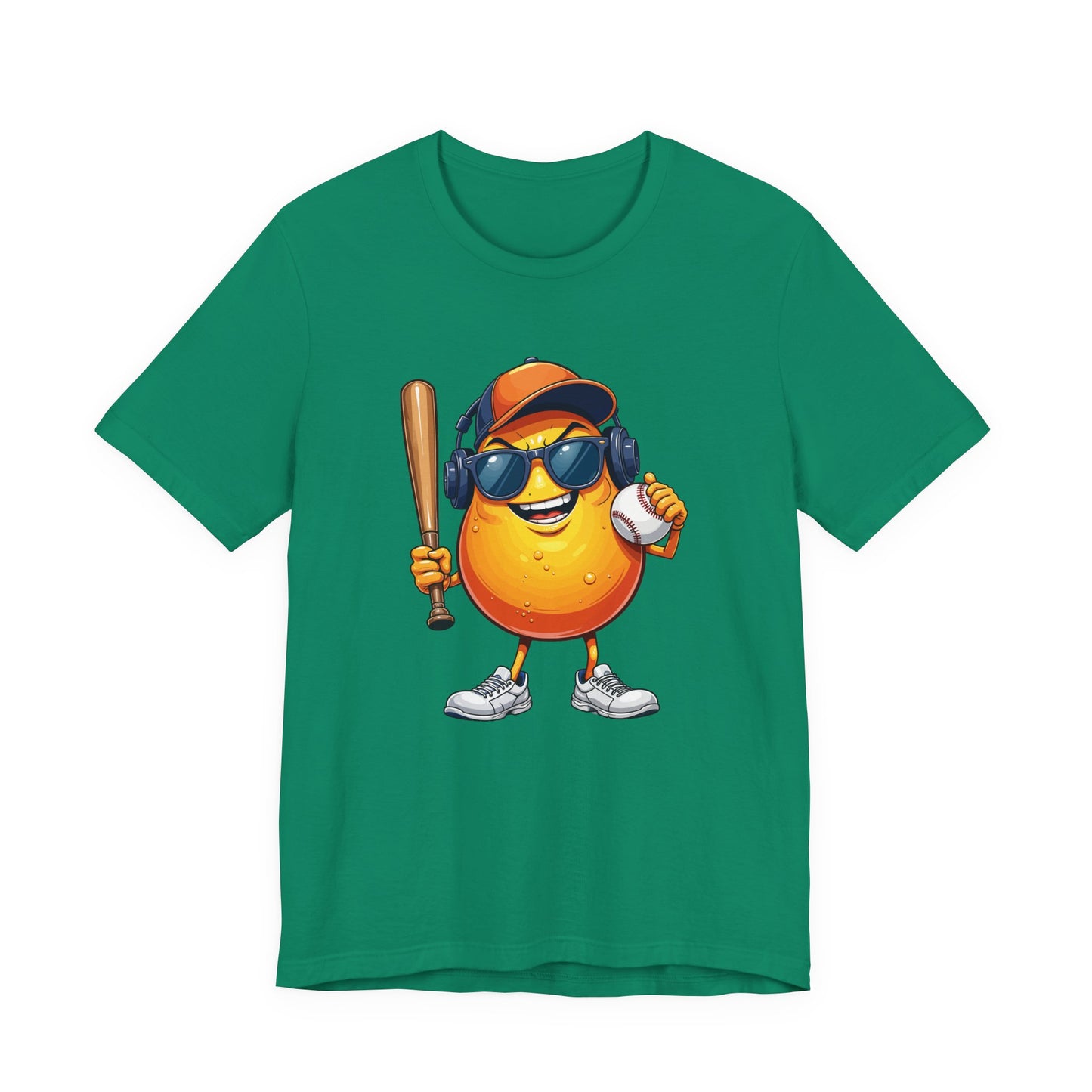 Happy Papaya Baseball Mascot Tshirt Fun Sports Fruit Character Design