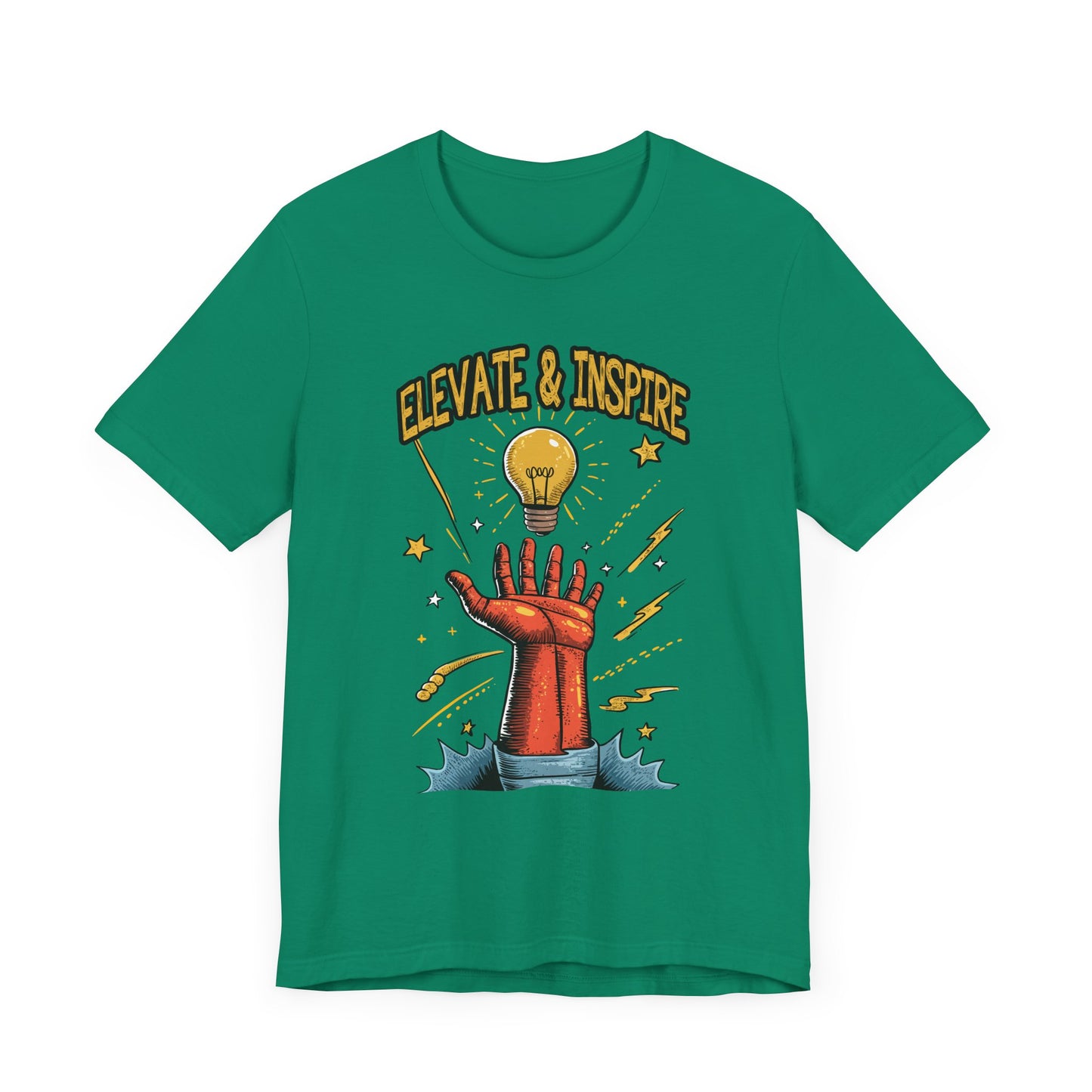 Elevate and Inspire Shirt Motivational Graphic Tee for Leaders Teachers Coaches and Creators Who Lift Others With Energy and Vision