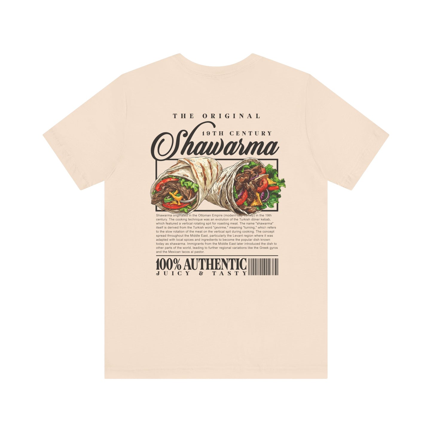 The Classic Shawarma 19th Century Tshirt – Middle Eastern Culinary Icon