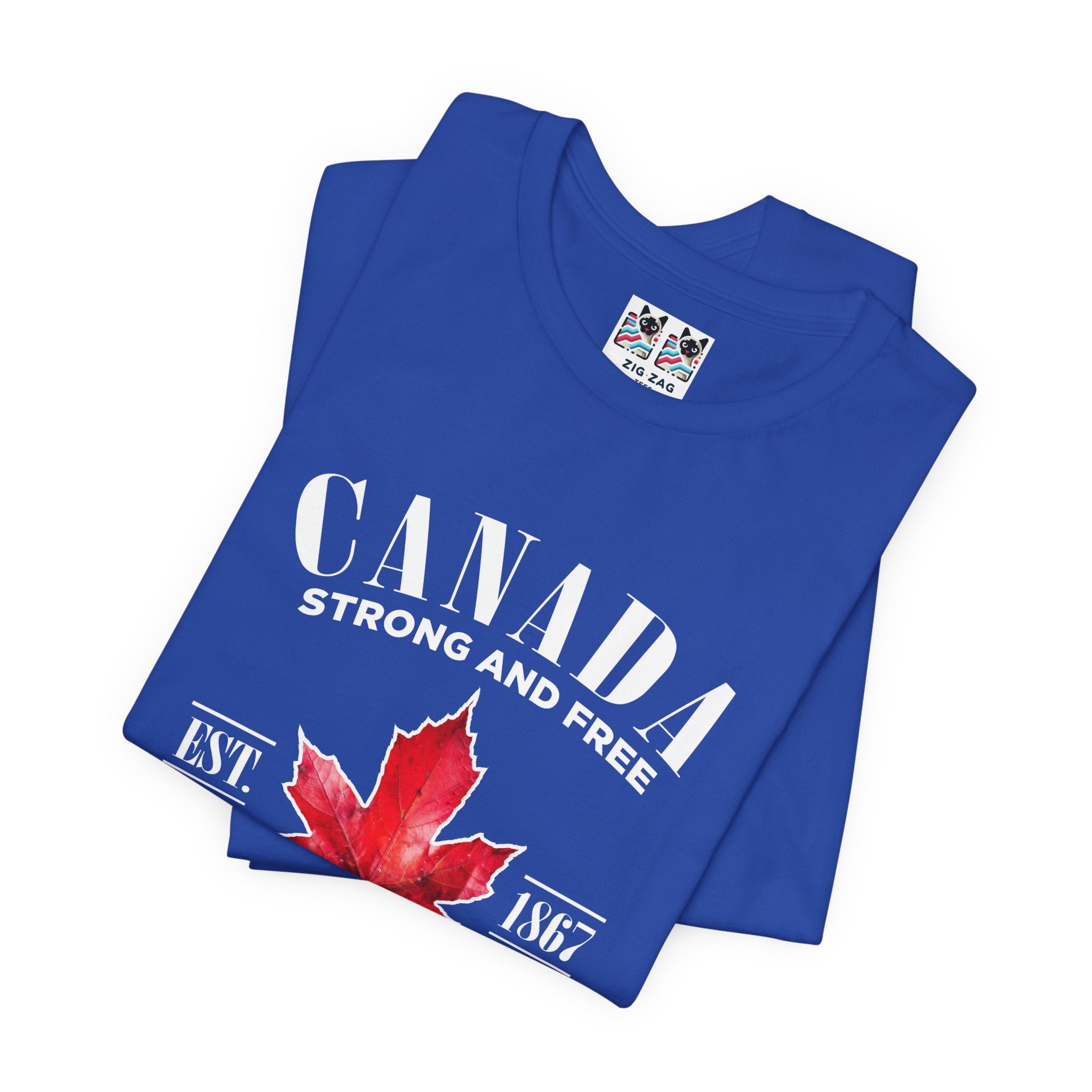 Custom T-Shirt - Canada Strong and Free True Maple Heritage T-Shirt