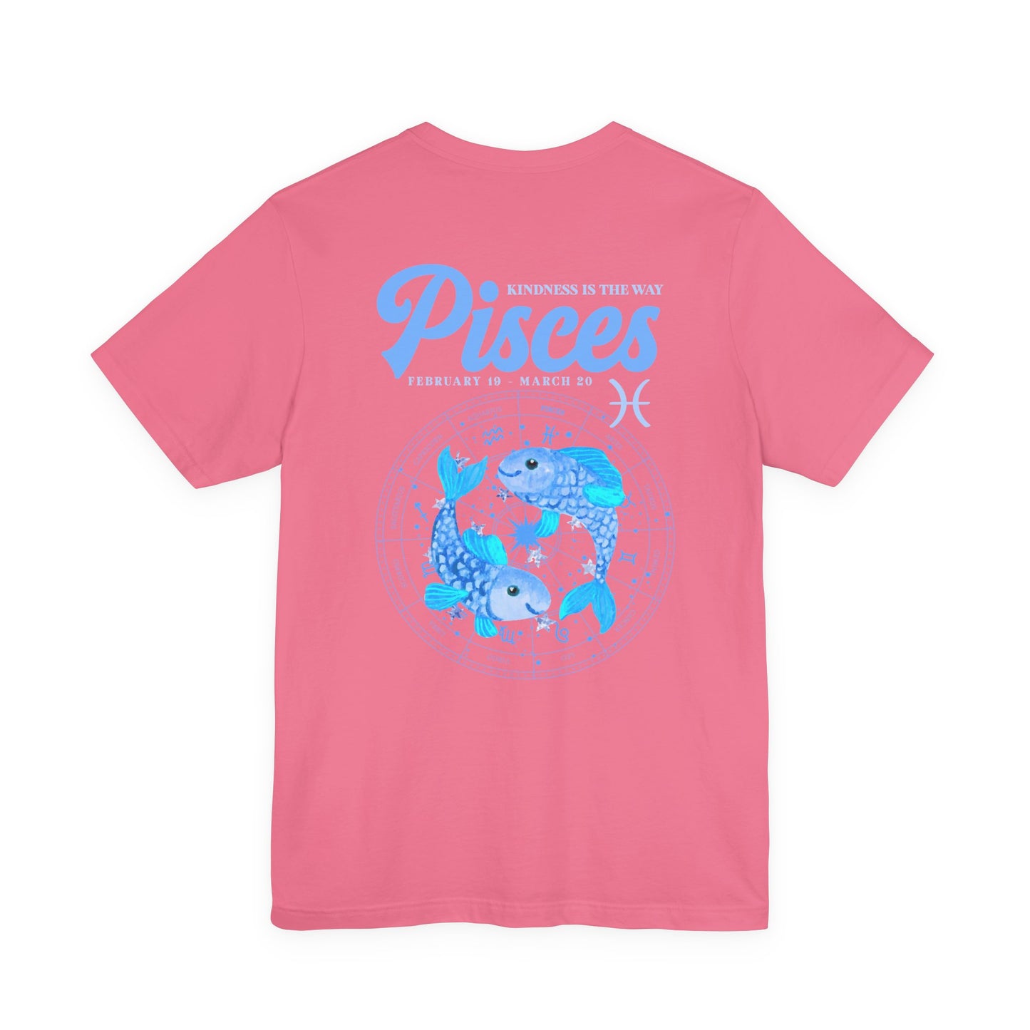 Pisces Kindness Is the Way T-Shirt – Zodiac Wheel Edition