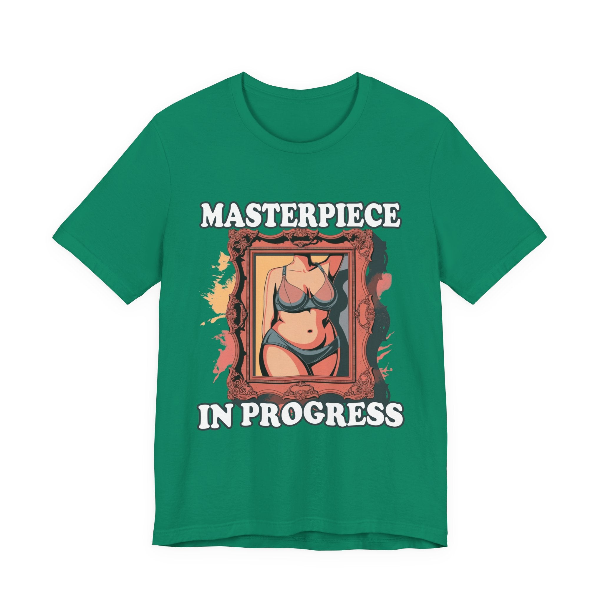 Masterpiece in Progress – Bodies Are Art in Photo Frame Body Positive Graphic T-Shirt