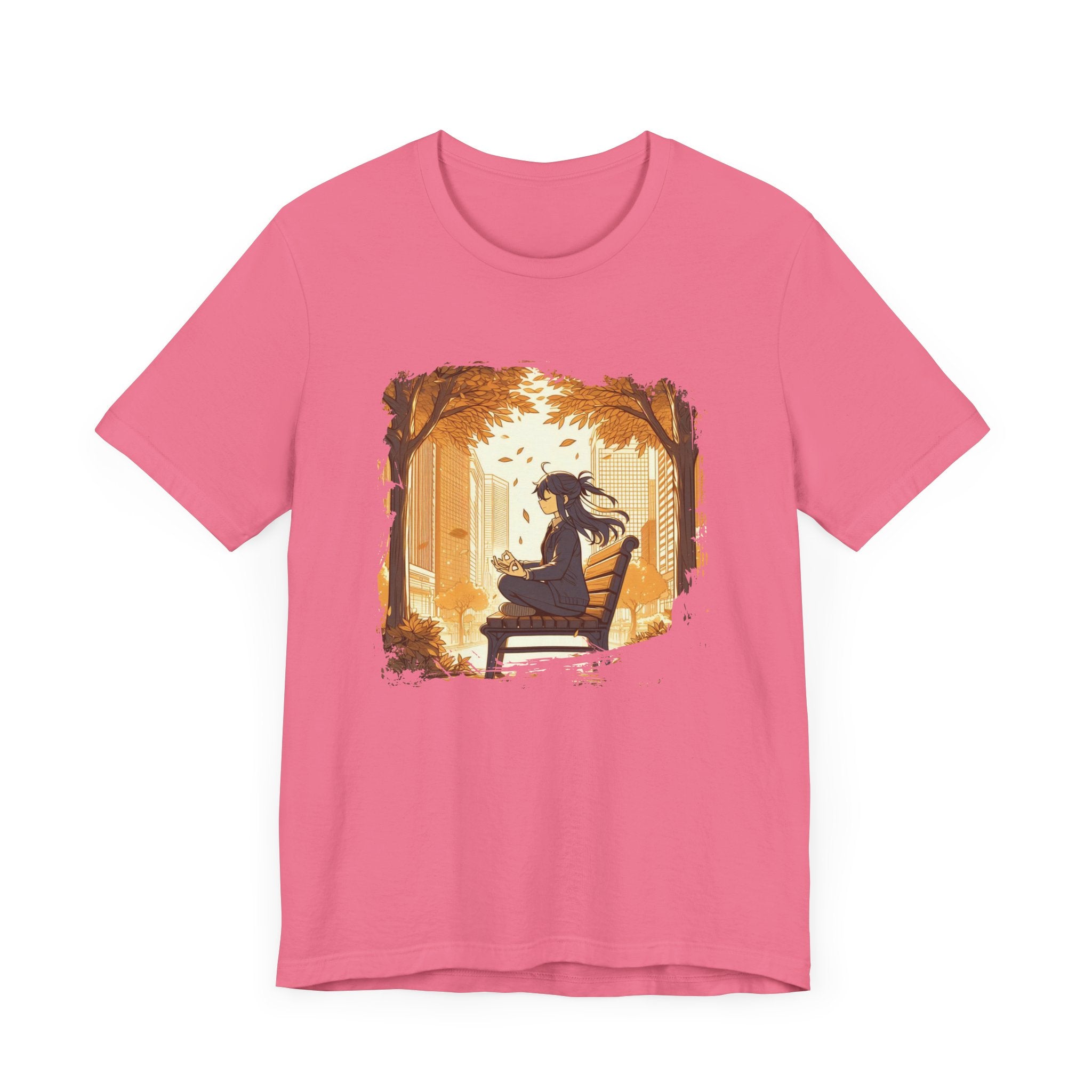 Urban Nature Meditating Girl Peace in the City T-Shirt