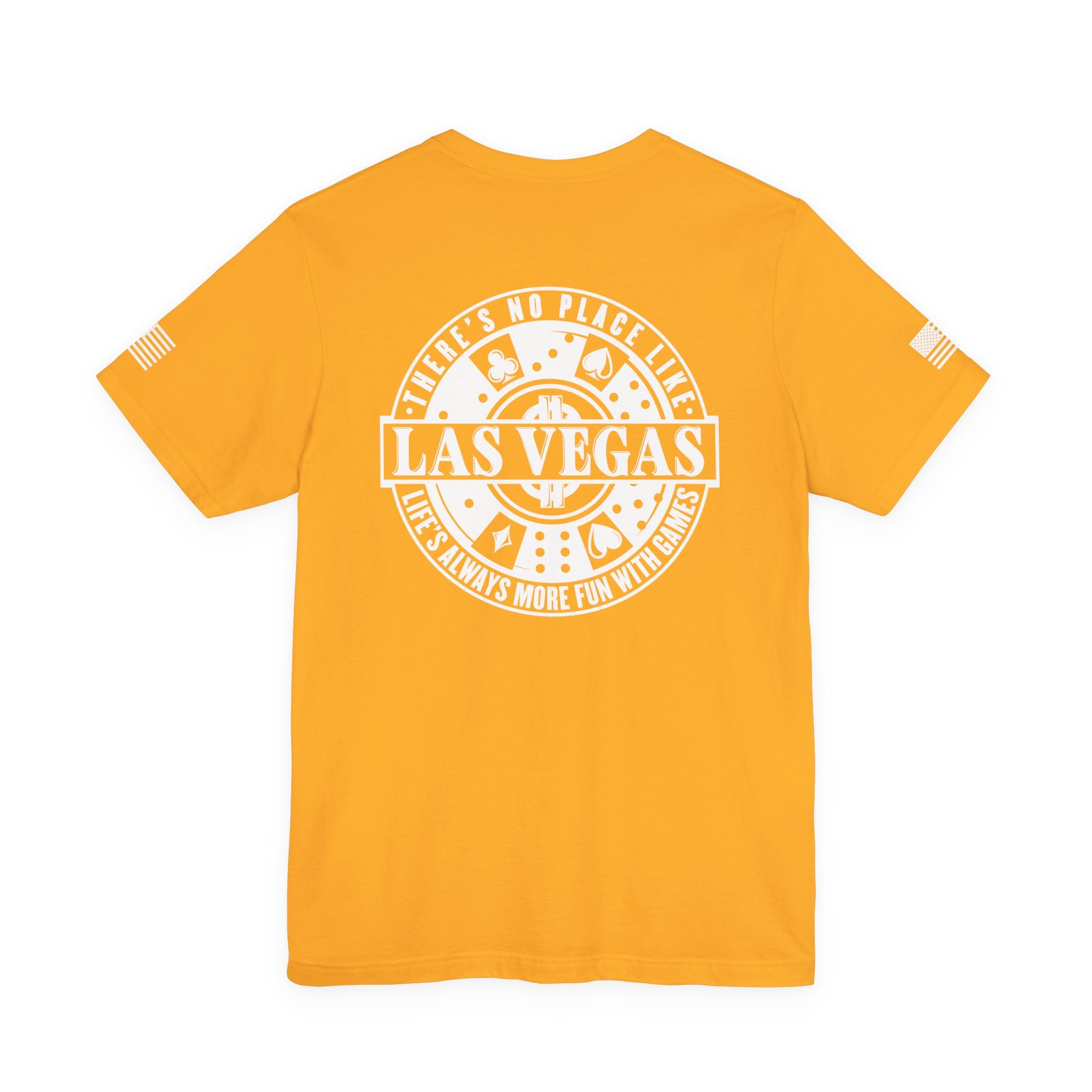 I'm Home Here in Las Vegas Front & Back T-Shirt – Poker Cards Casino Royal Flush Tee