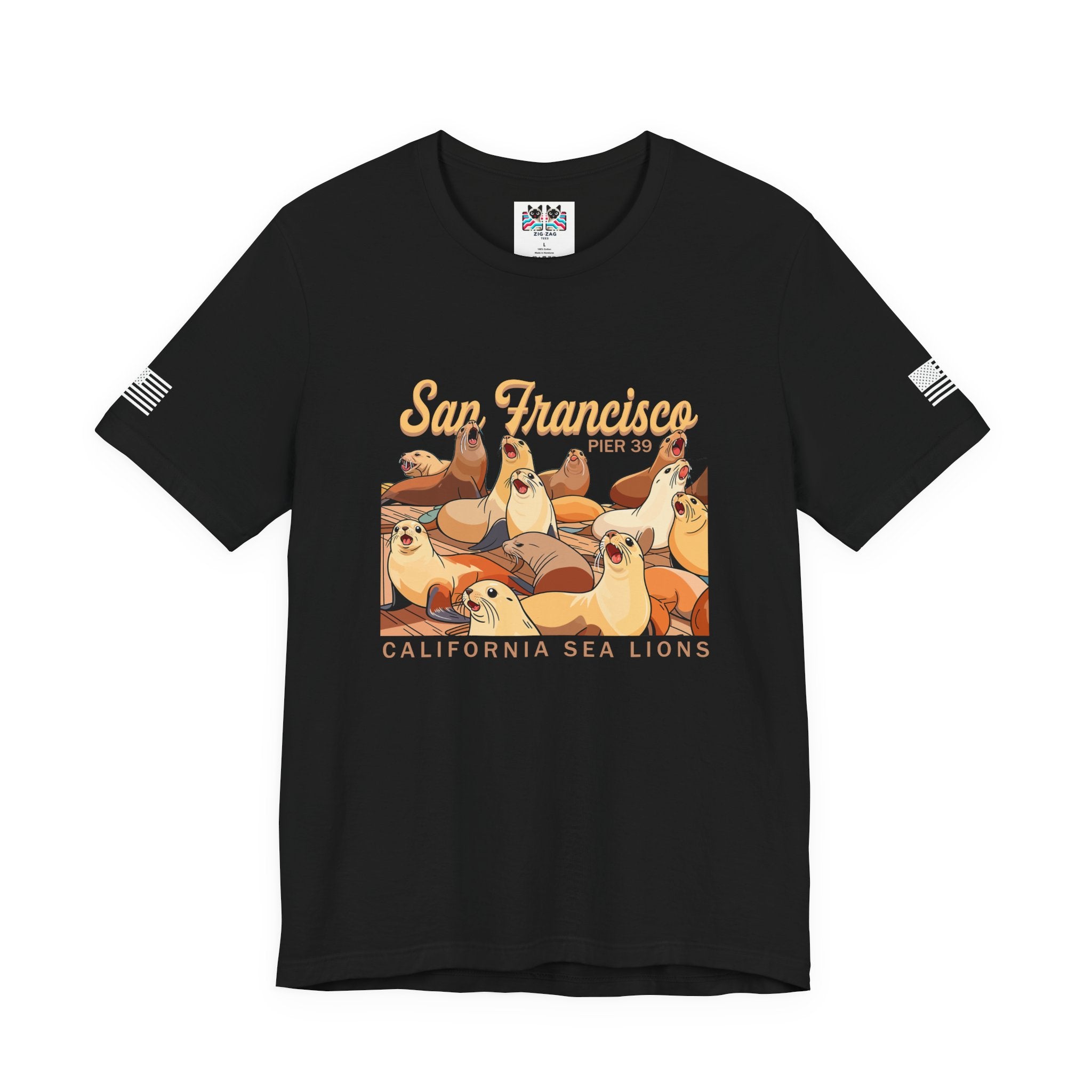 San Francisco Pier 39 California Sea Lions T-Shirt – SF Souvenir Graphic Tee