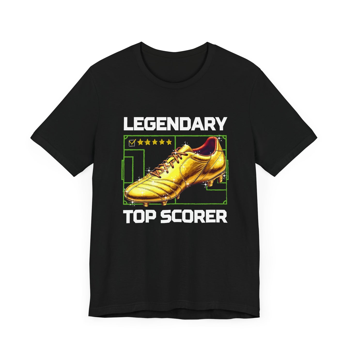 Legendary Top Scorer | Golden Boot & Five-Star Review Graphic T-Shirt