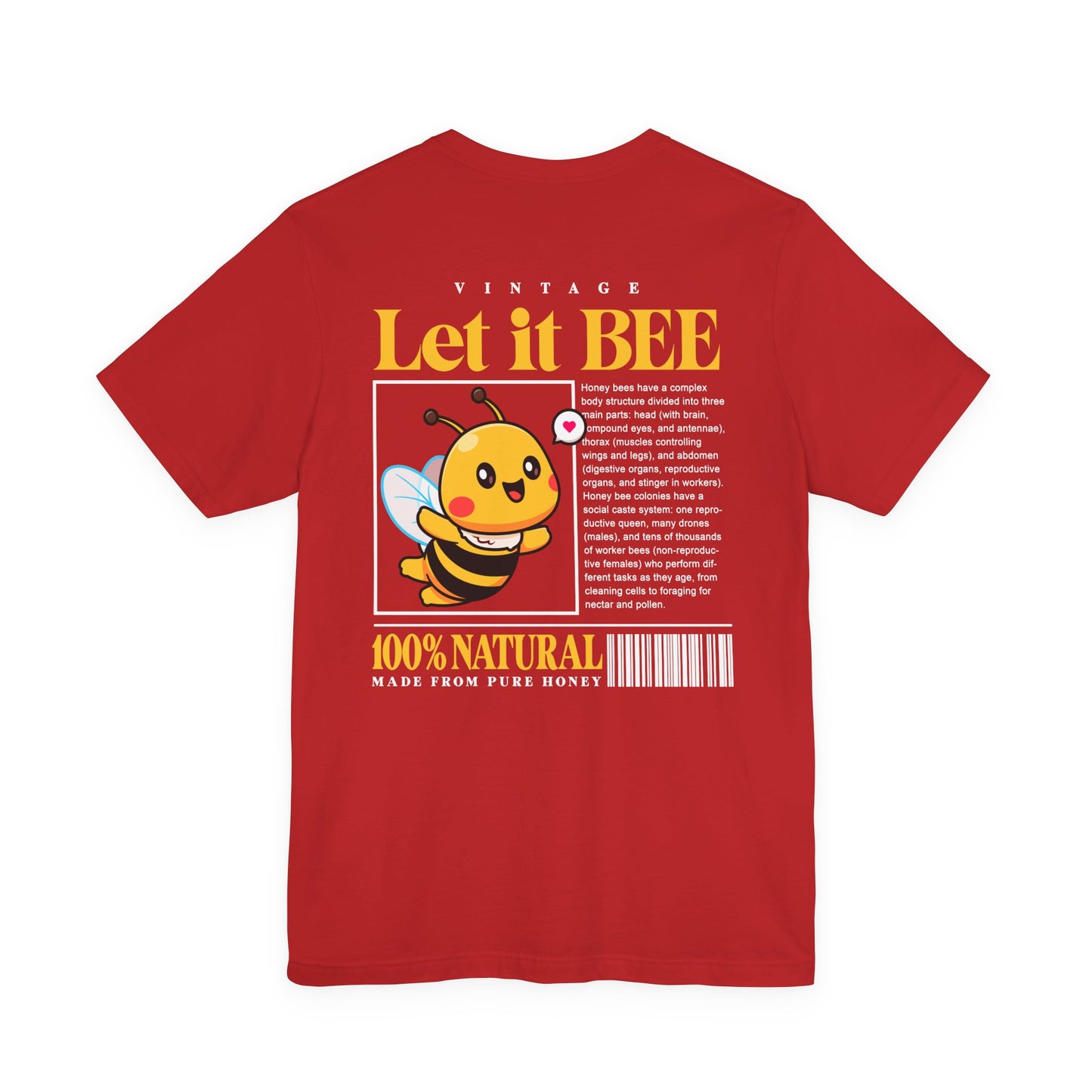 Let It Bee Happy Flying Bee T-Shirt