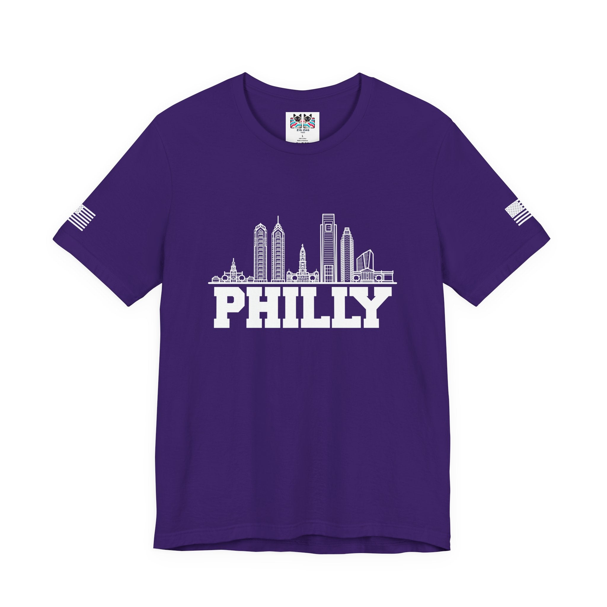 Philly T-Shirt – Philadelphia Skyline Line Art Graphic Tee