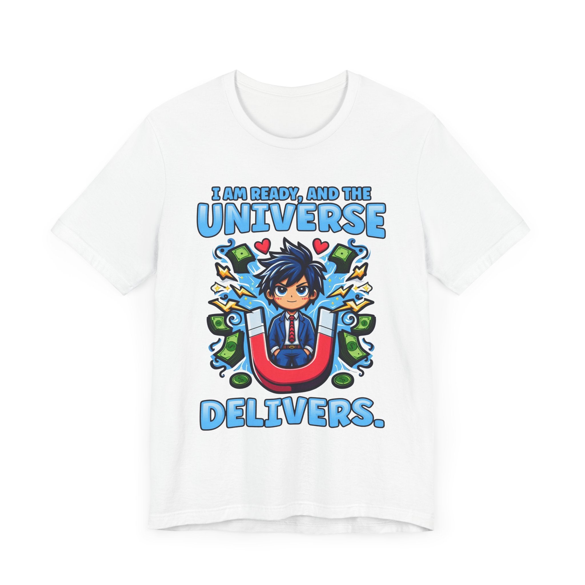 I Am Ready and the Universe Delivers Shirt, Manifestation Tee, Spiritual T Shirt, Law of Attraction Shirt, Cosmic Belief Gift