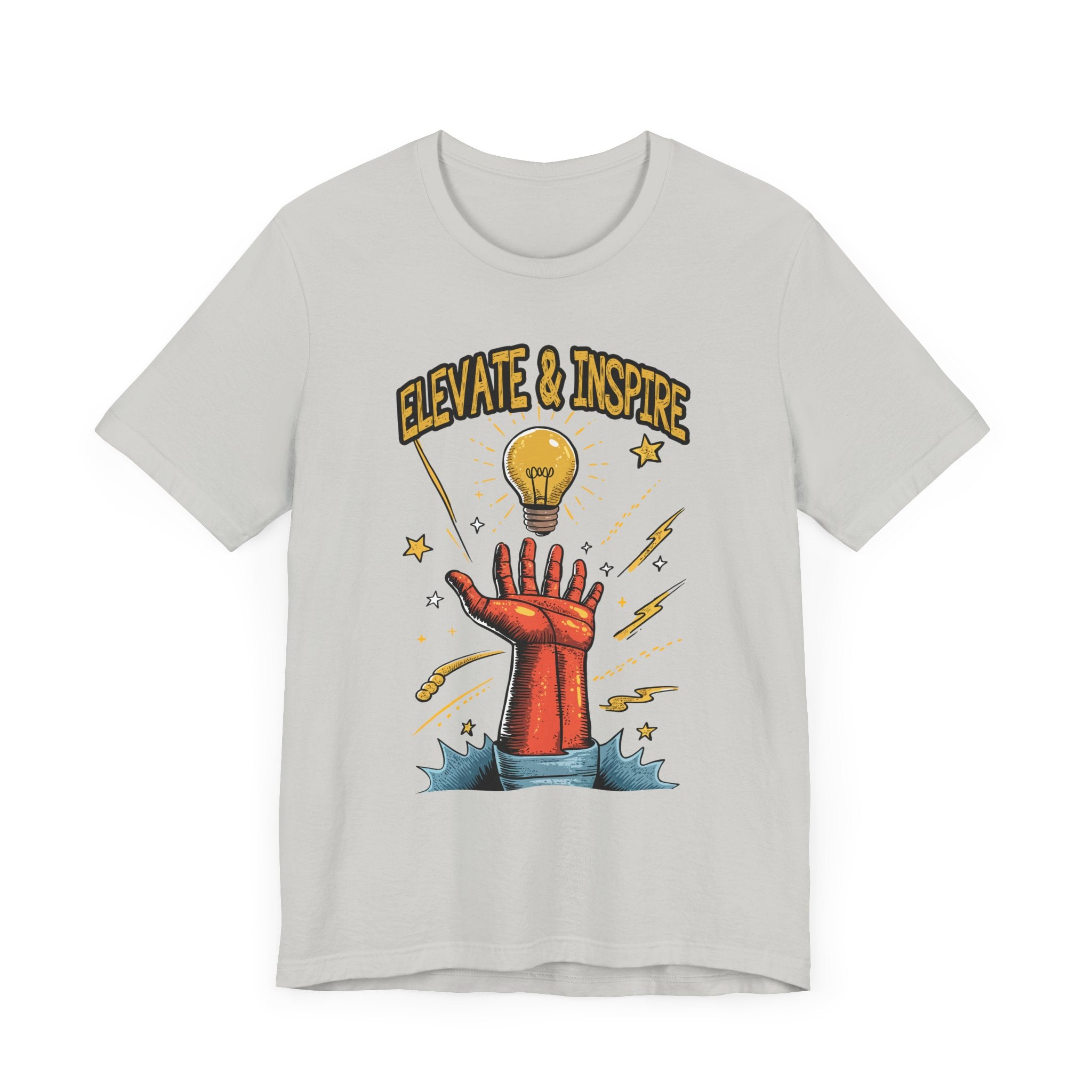 Elevate and Inspire Shirt Motivational Graphic Tee for Leaders Teachers Coaches and Creators Who Lift Others With Energy and Vision
