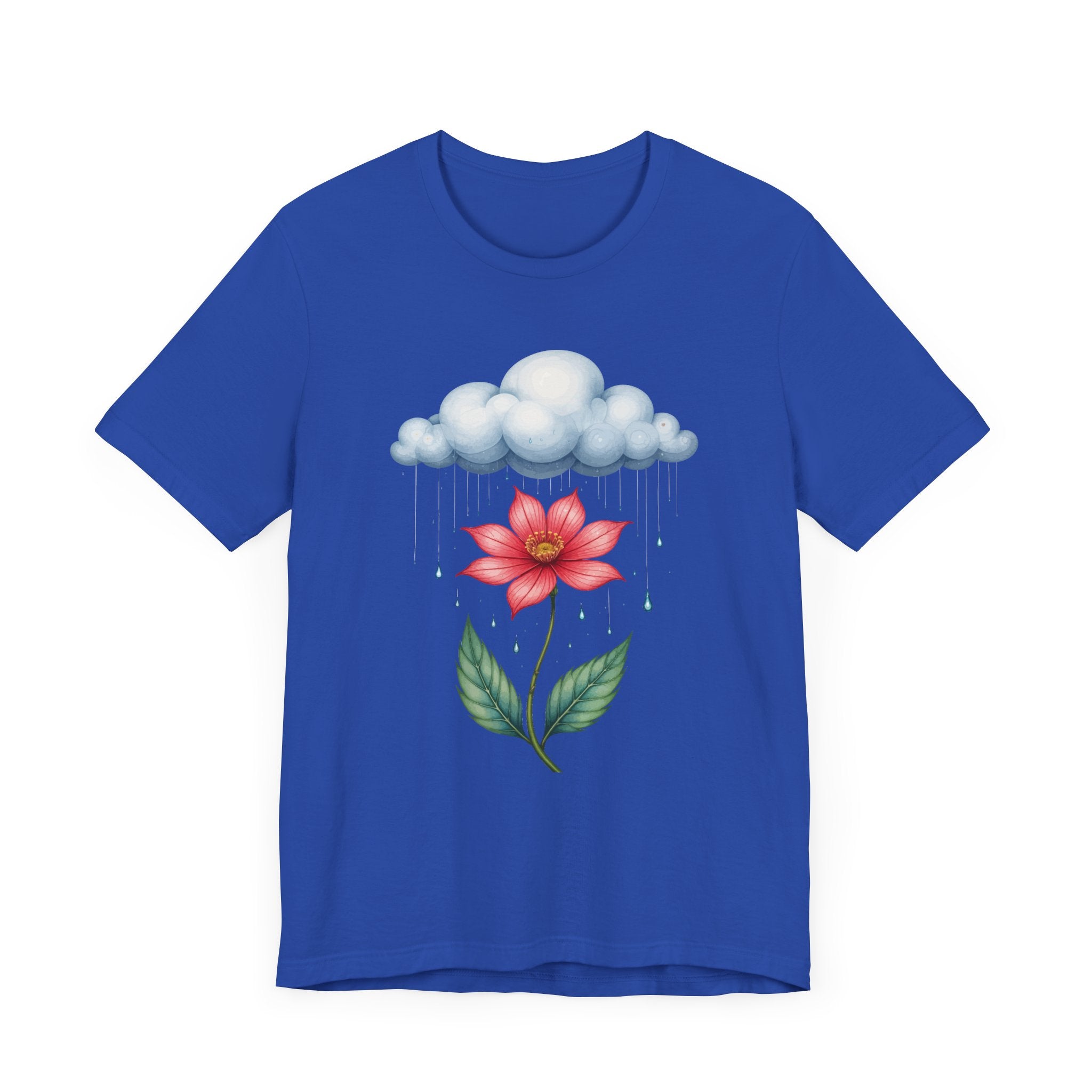 No Rain No Flowers Shirt Uplifting Growth Message Tee for Resilient Souls Who Know That Every Storm Brings Something Beautiful to Bloom