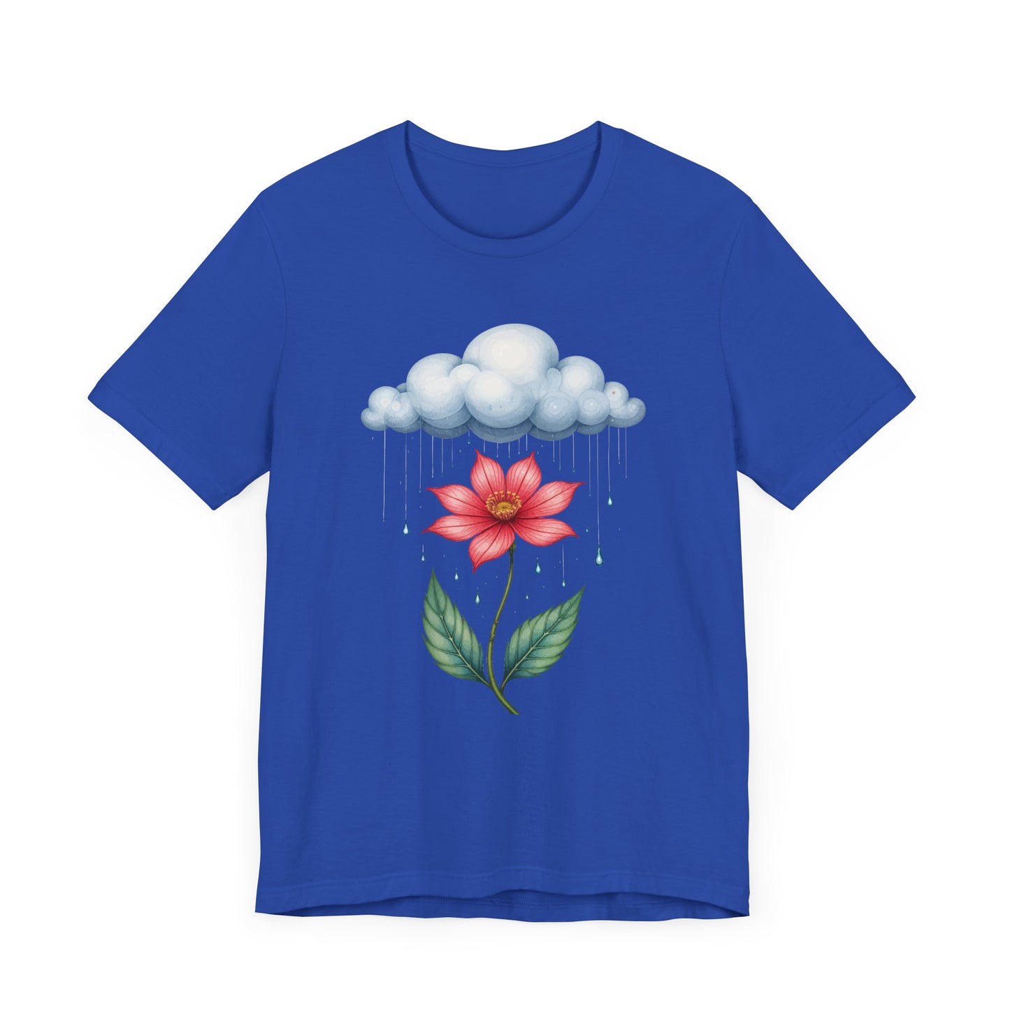 No Rain No Flowers Shirt Uplifting Growth Message Tee for Resilient Souls Who Know That Every Storm Brings Something Beautiful to Bloom