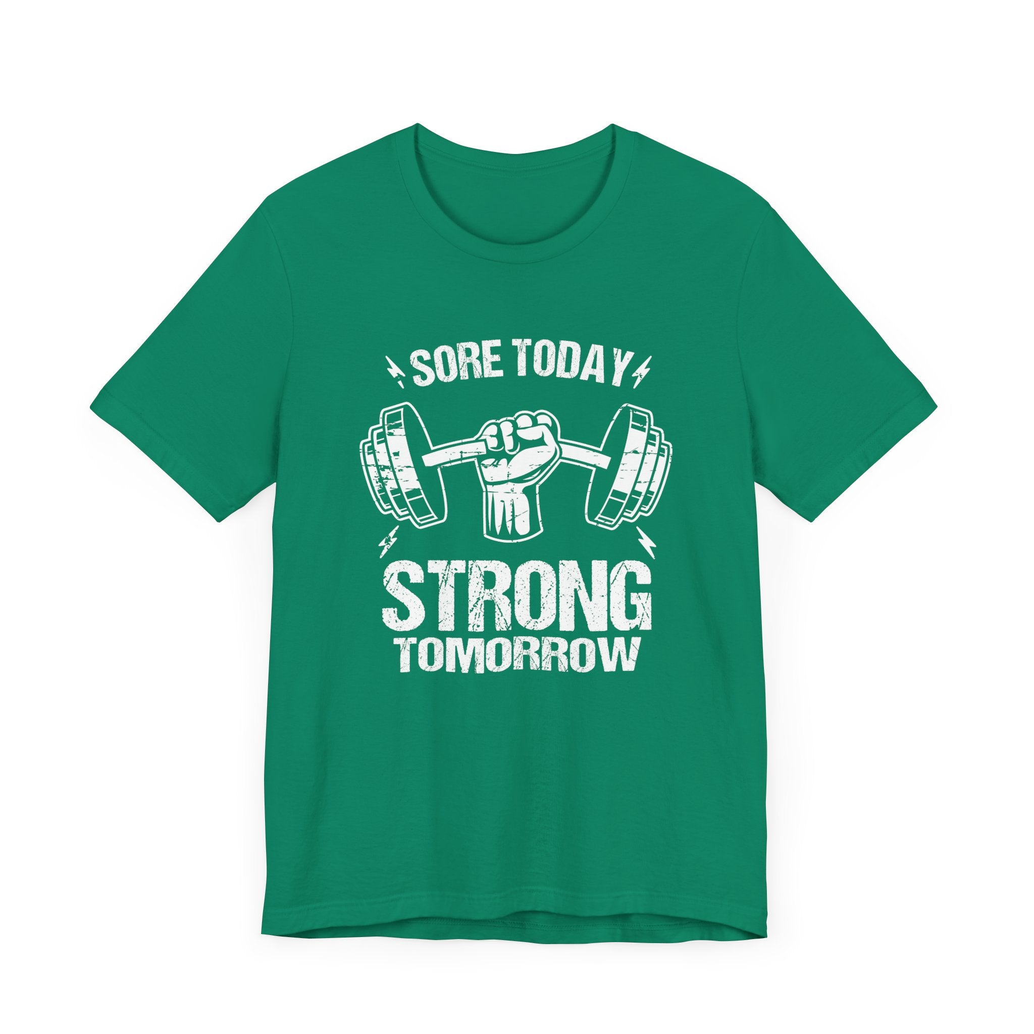 Sore Today Strong Tomorrow Tee, Gym Motivation Shirt, Workout Grind Top, Fitness Progress Graphic, Strength Gift