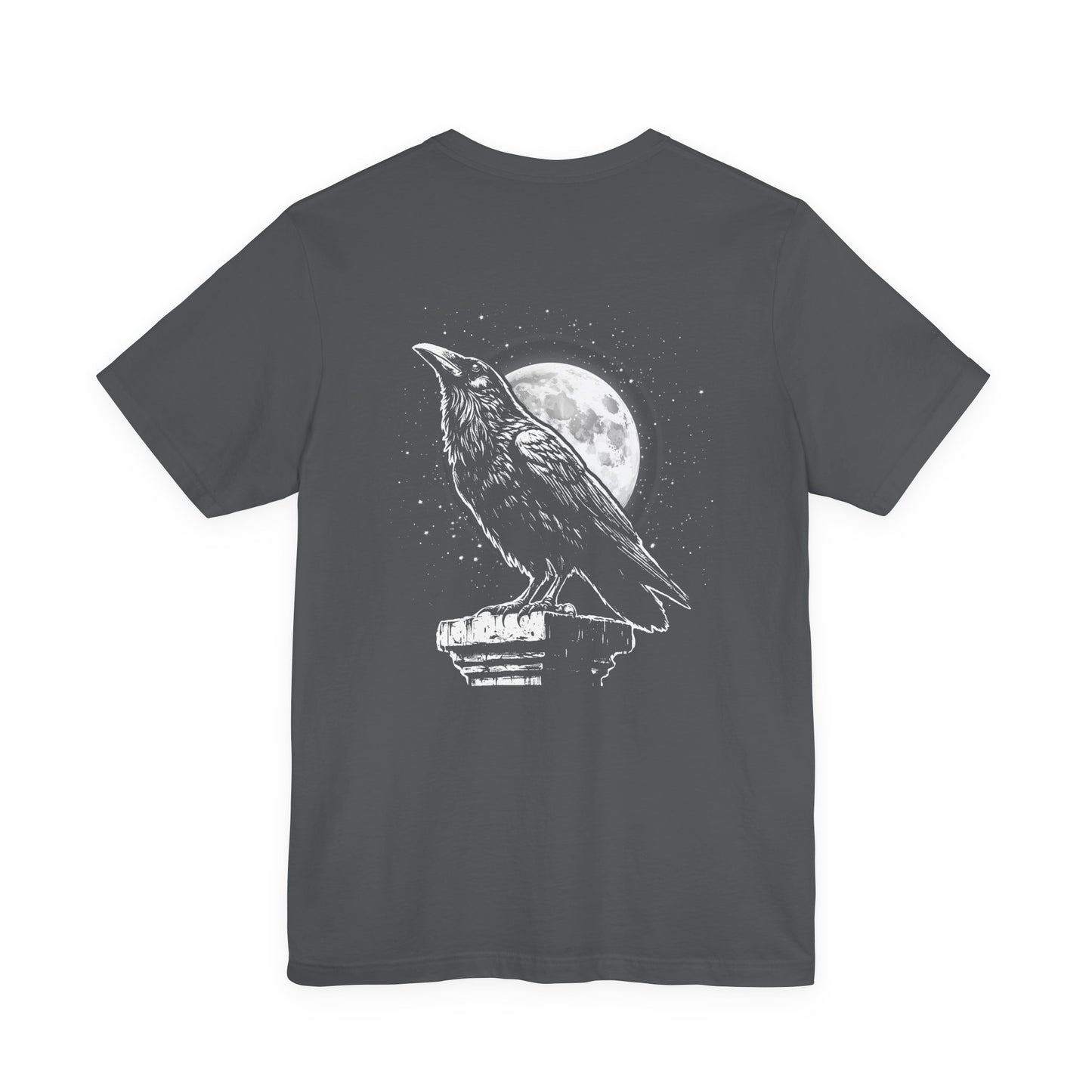 Moonlit Raven Tower Night Gothic T-Shirt