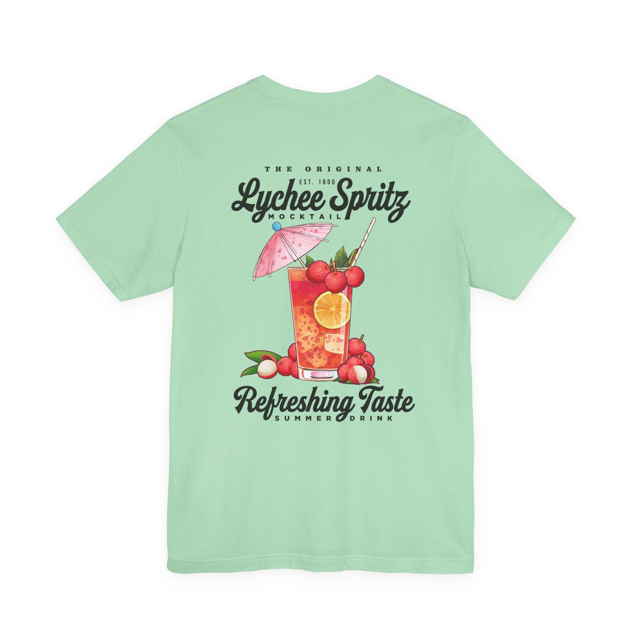 Lychee Spritz Mocktail T-Shirt – Featuring Refreshing Summer Drink Graphic