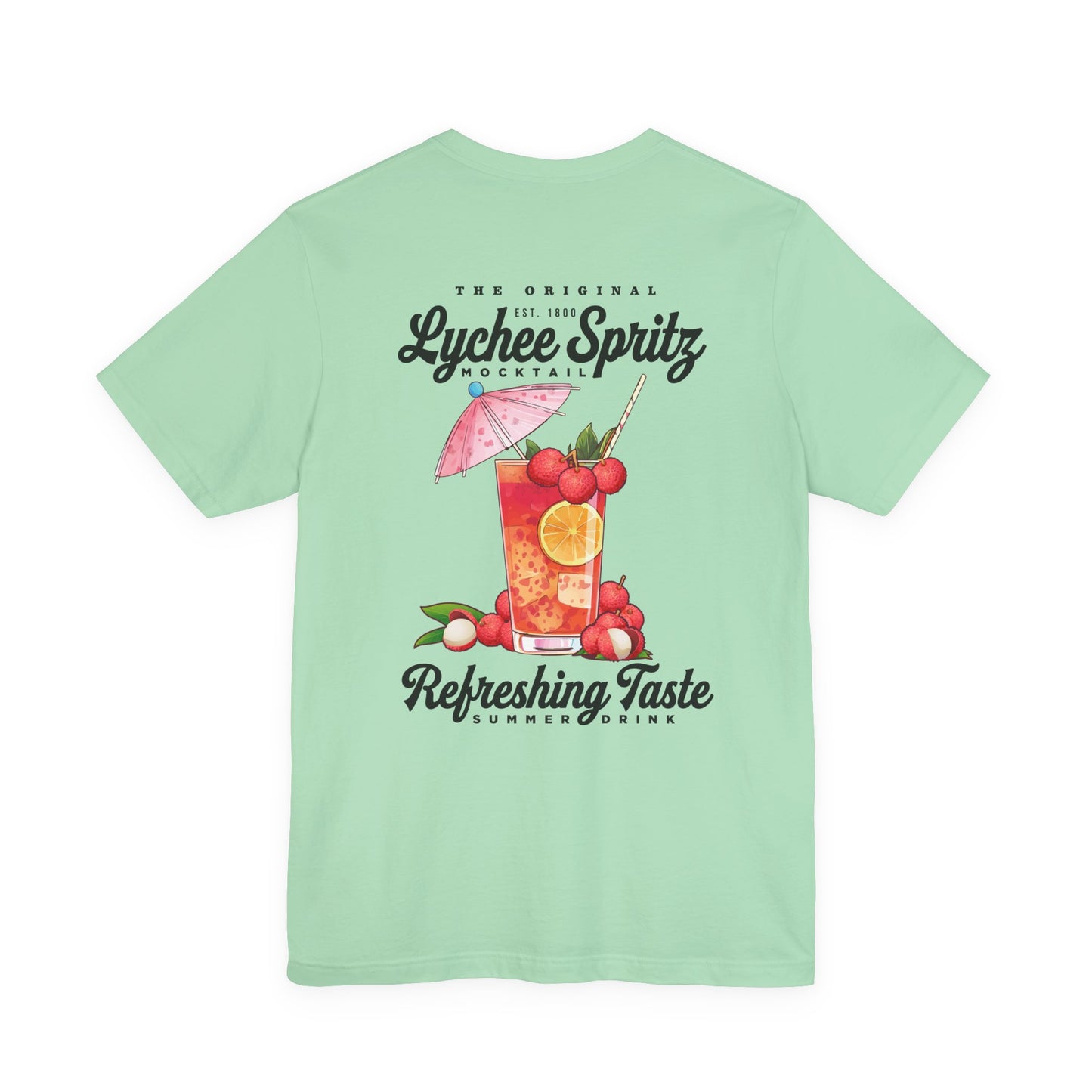 Lychee Spritz Mocktail T-Shirt – Featuring Refreshing Summer Drink Graphic