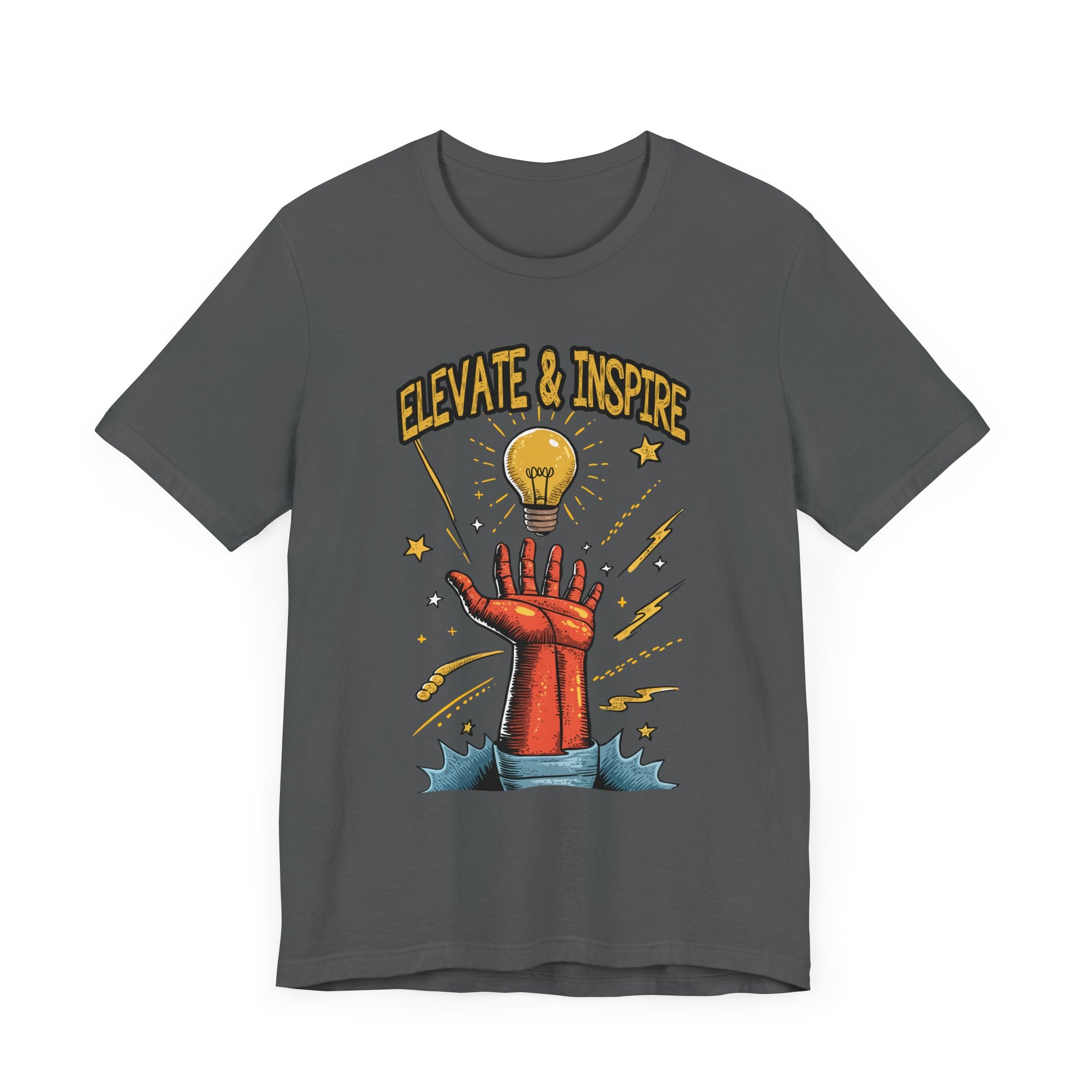 Elevate and Inspire Shirt Motivational Graphic Tee for Leaders Teachers Coaches and Creators Who Lift Others With Energy and Vision
