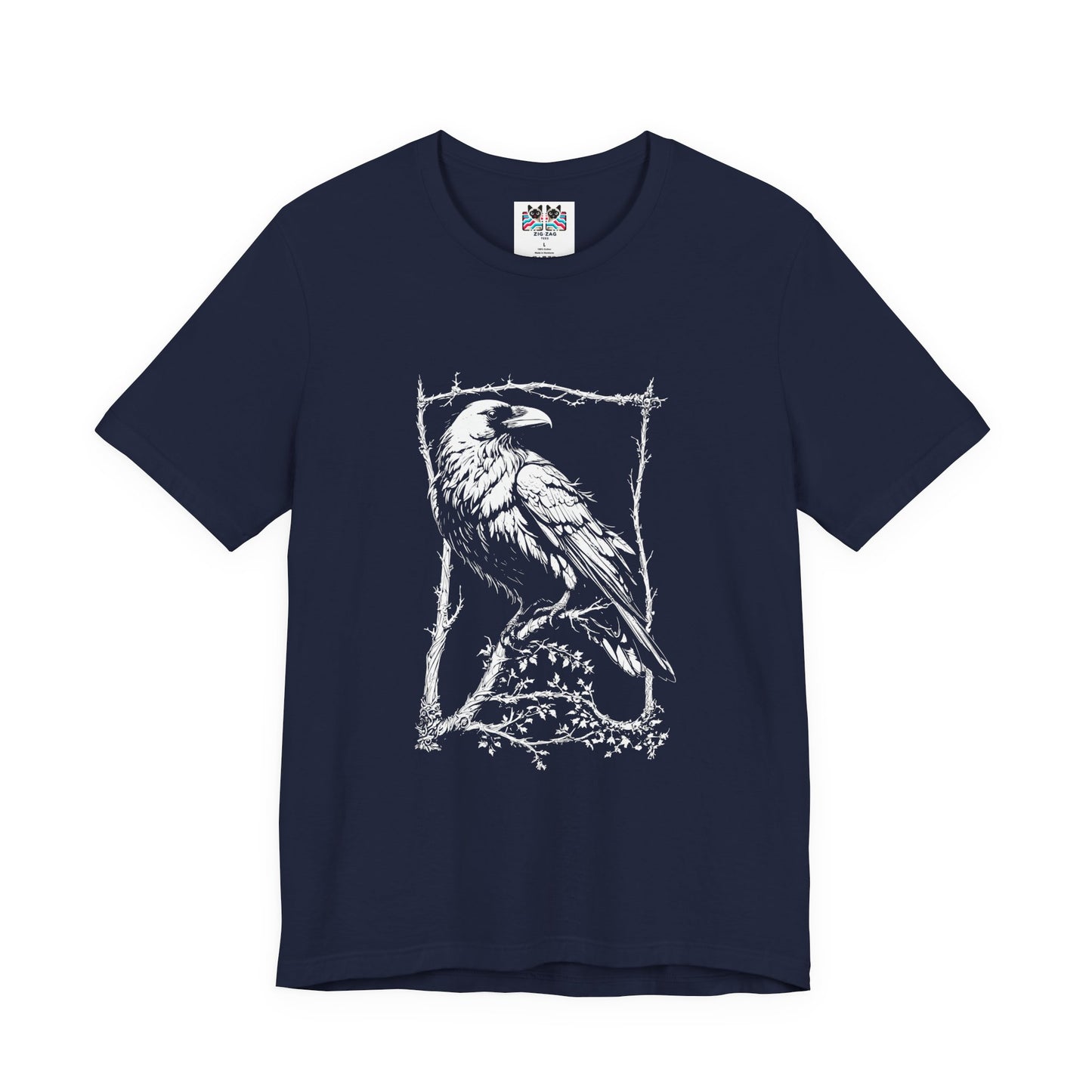 Moonlit Raven Tower Night Gothic T-Shirt