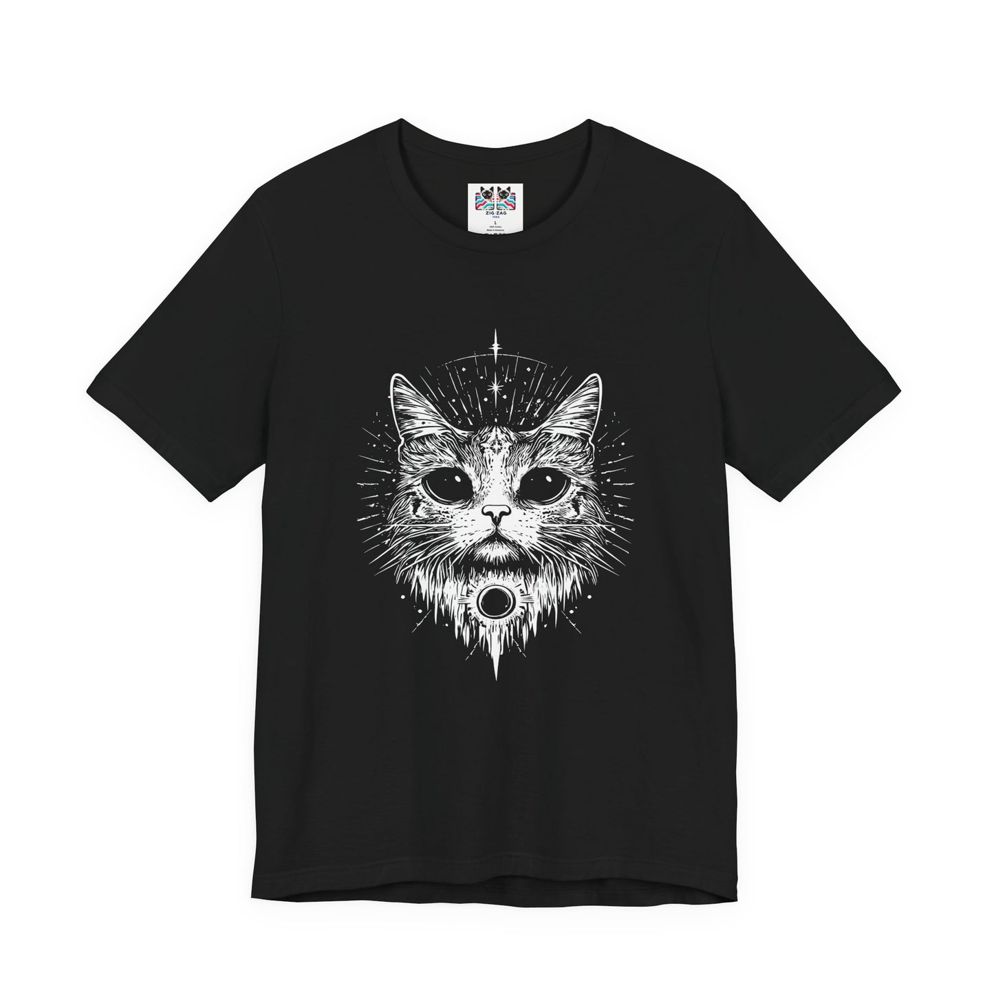 Mystic Moon Cat and Magic Mushrooms T-Shirt