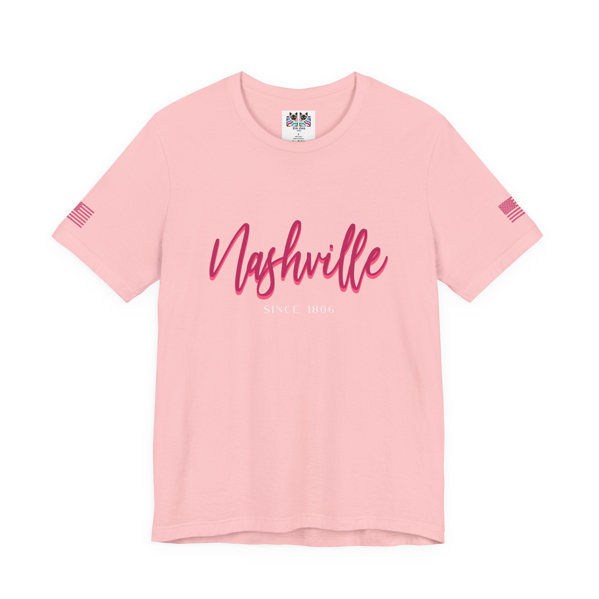 Nashville Since 1806 T-Shirt – Elegant Script Typography Tee