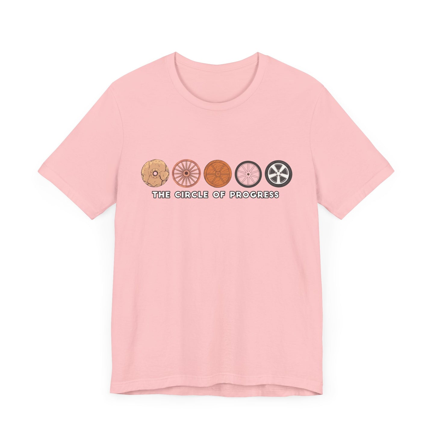 The Wheel of Progress | Evolution of the Wheel Graphic T-Shirt