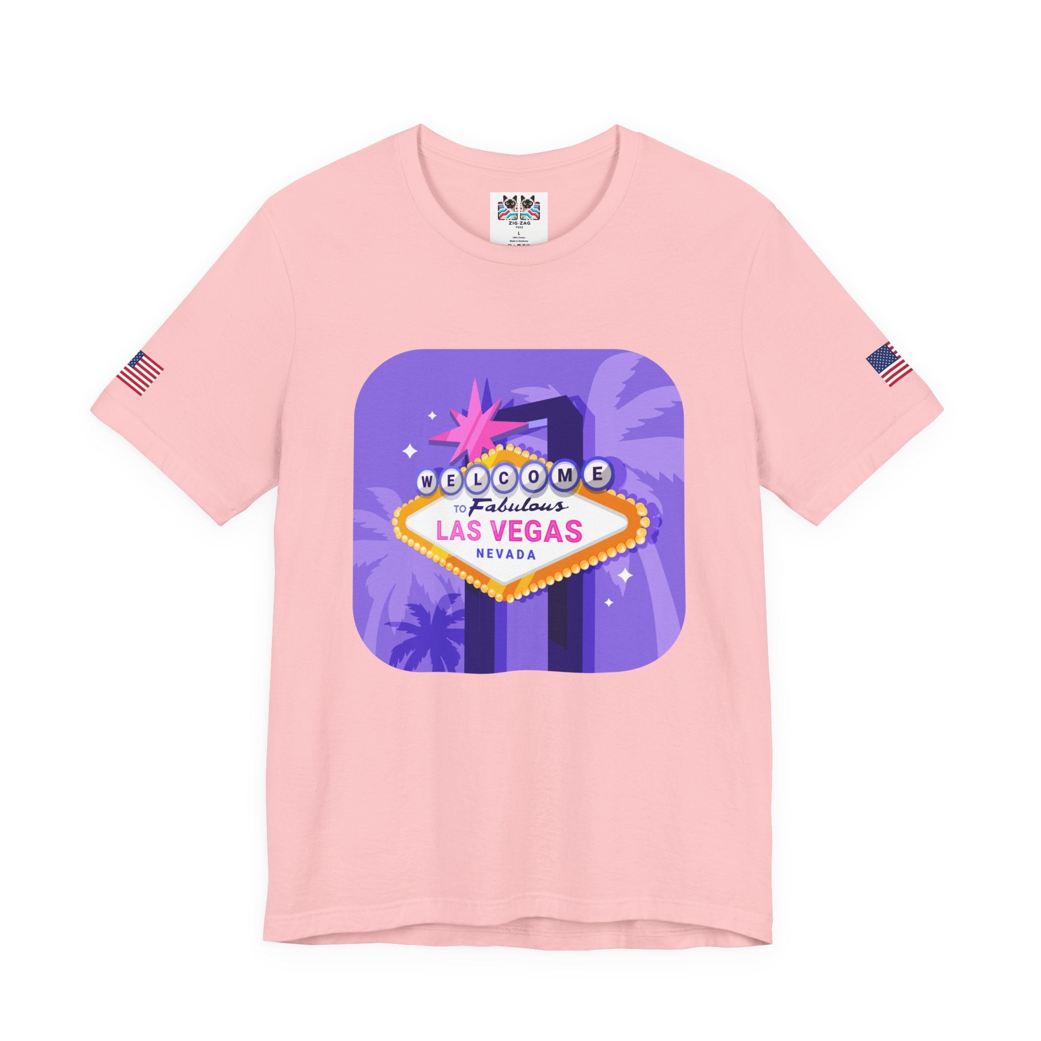 Welcome to Fabulous Las Vegas Nevada Neon Graphic T-Shirt – Vegas Sign Retro Tee