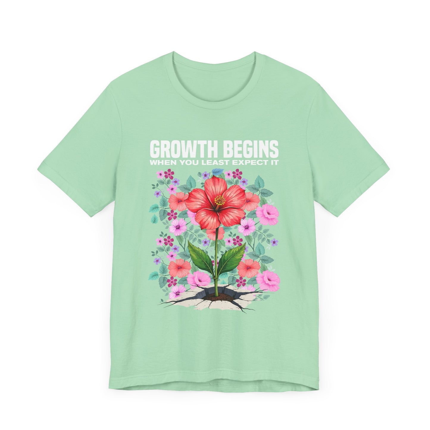 Bloom Where You Are Planted Tee, Inspirational Quote Shirt, Personal Growth Top, Garden Life Tee, Flourish Message Gift