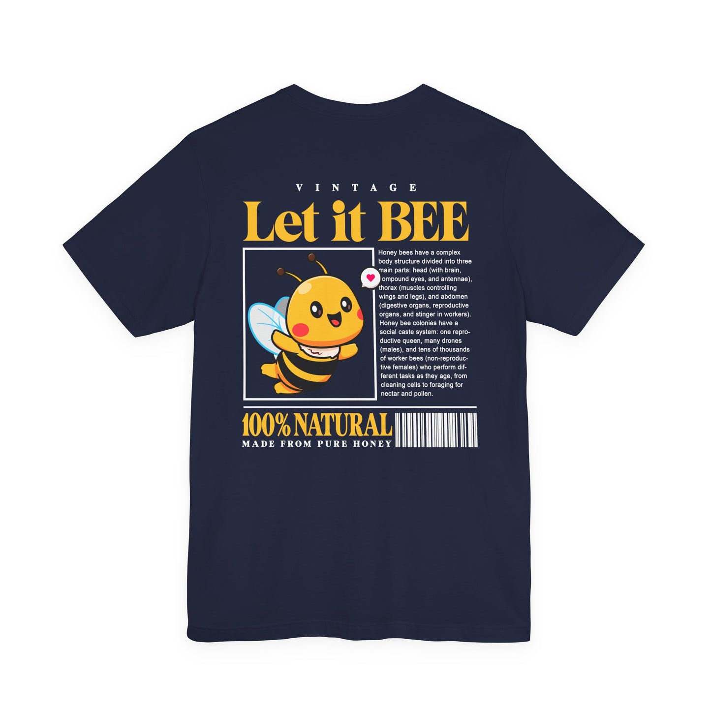 Let It Bee Happy Flying Bee T-Shirt
