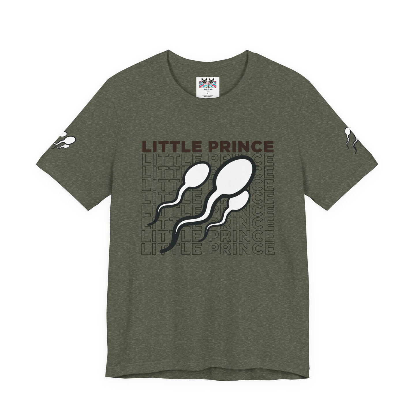 Little Prince T-Shirt – Funny Sperm Typography Conception Humor Graphic Tee