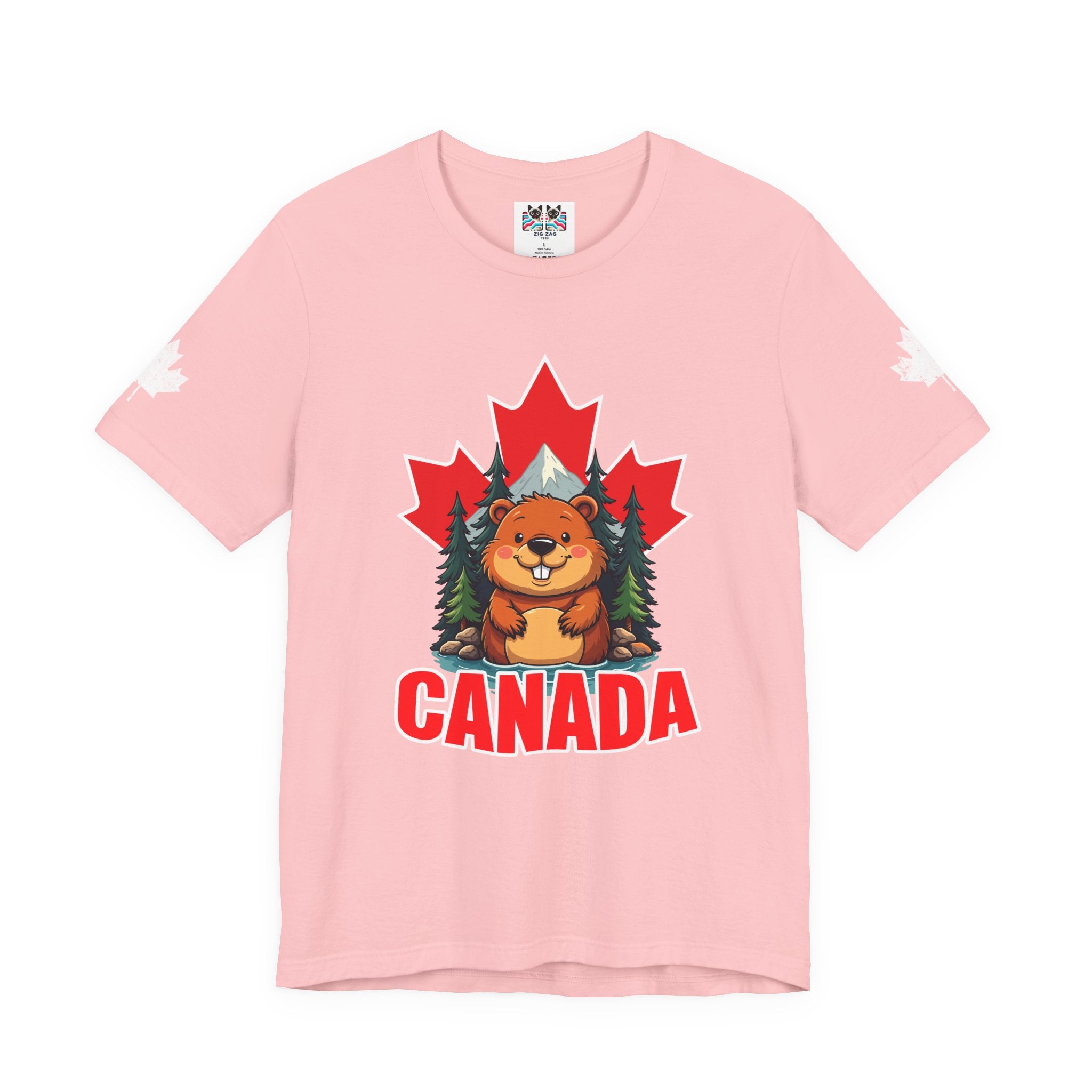 Canada Maple Beaver Cartoon T-Shirt