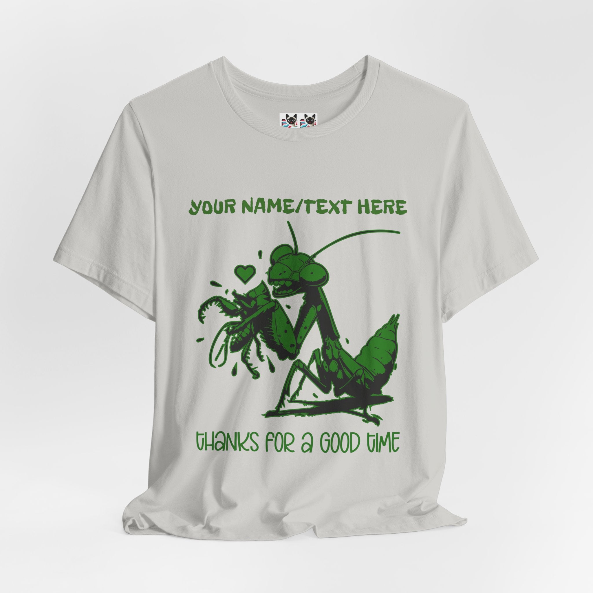 Custom T-Shirt - Thanks for a Good Time T-Shirt – Playful Grasshopper Eating Male Graphic Tee