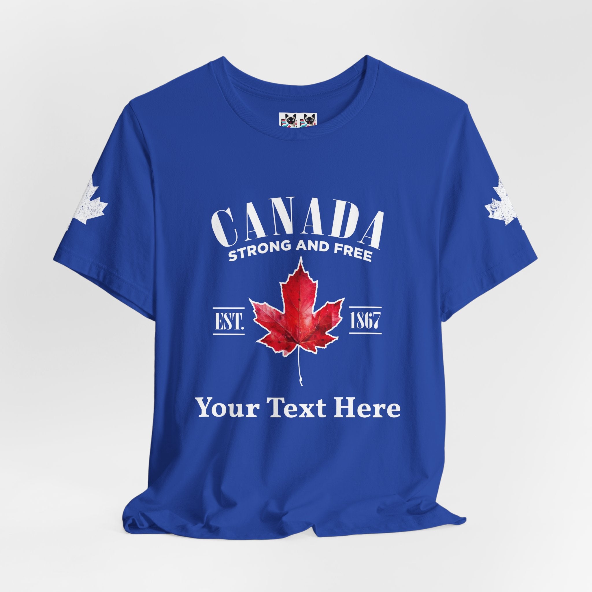 Custom T-Shirt - Canada Strong and Free True Maple Heritage T-Shirt