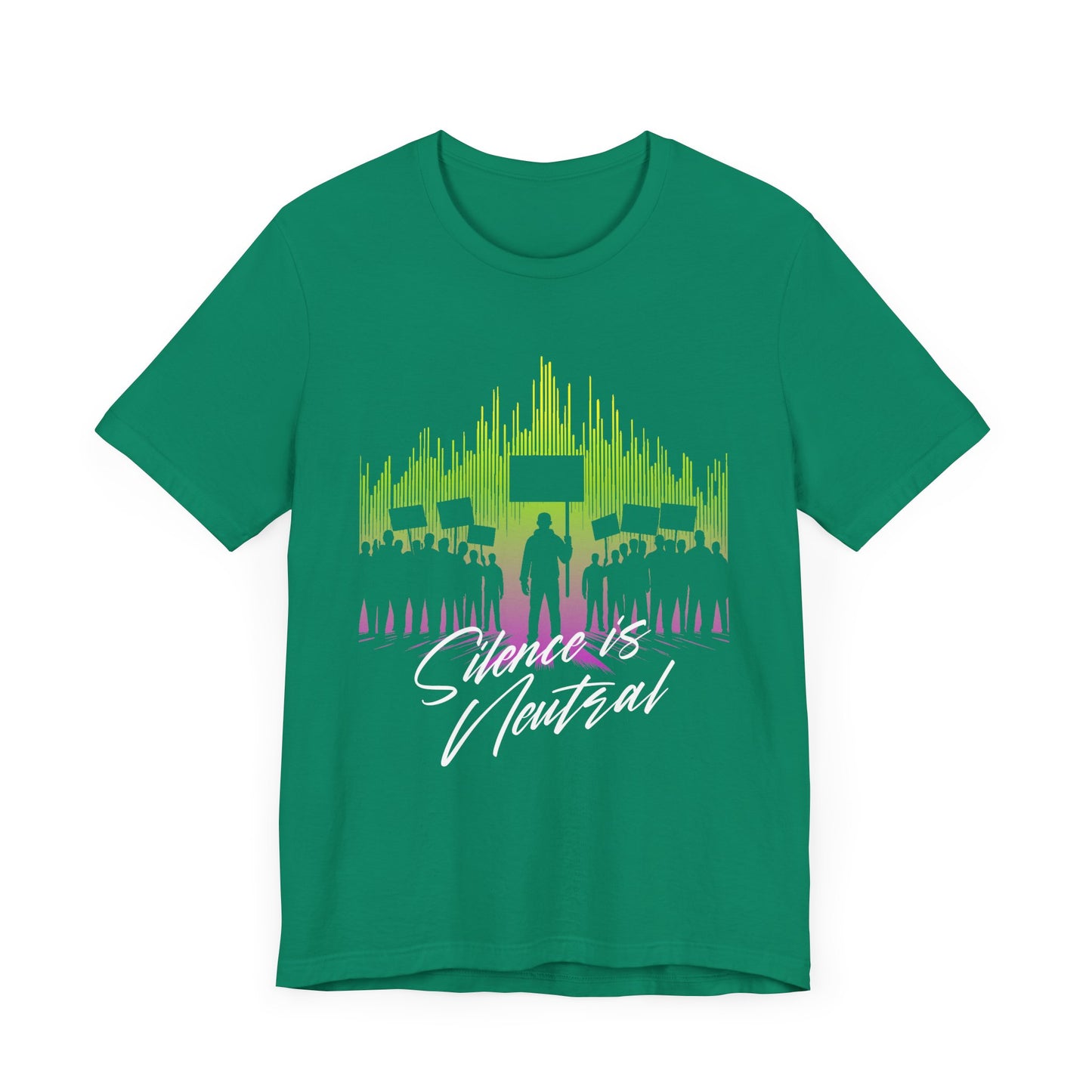 Silence is Neutral | Protest Crowd Graphic T-Shirt