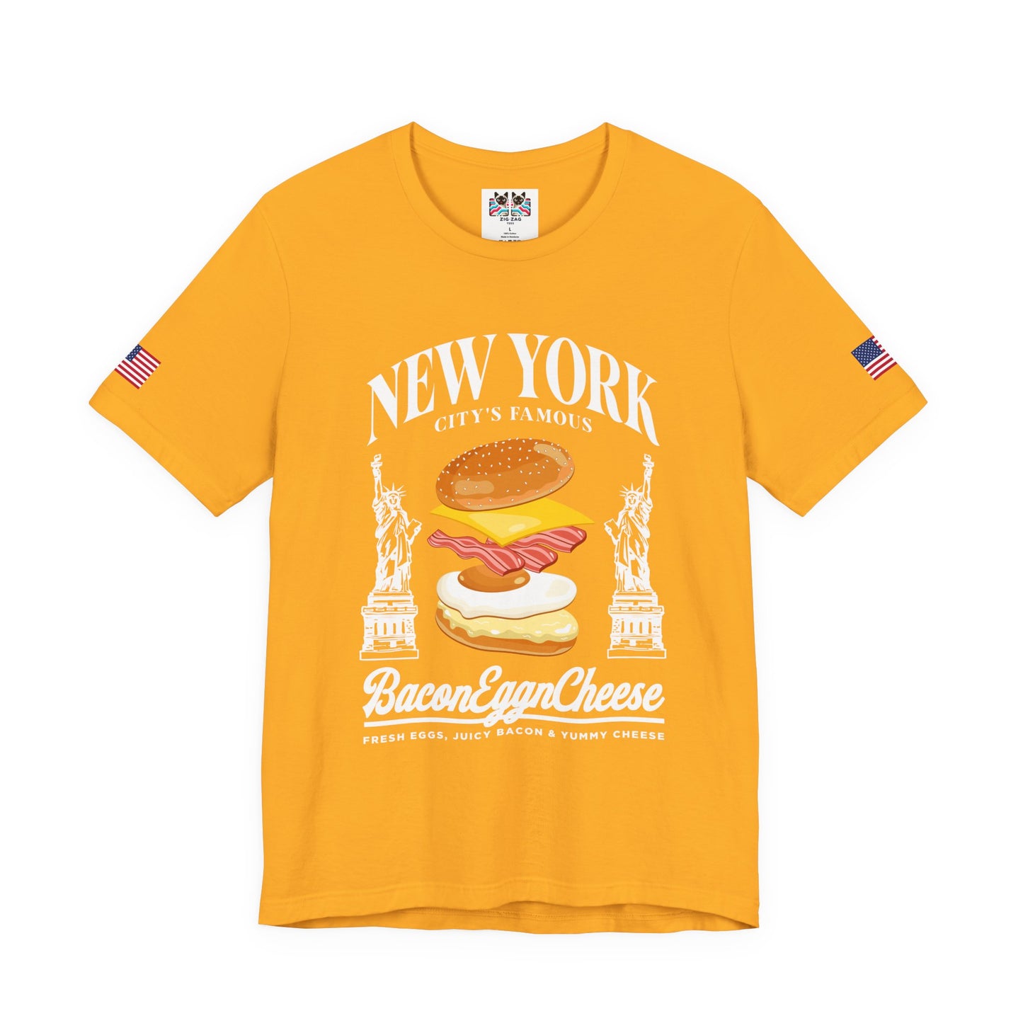 New York Bacon Egg Cheese T-Shirt - NYC Bodega Breakfast Sandwich Food Humor