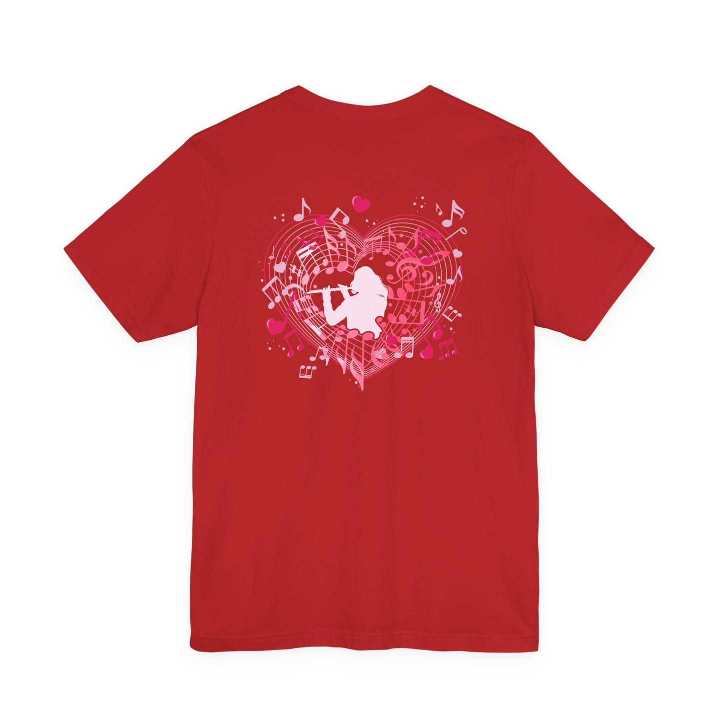Heartbeat of the Flute Music Love T-Shirt