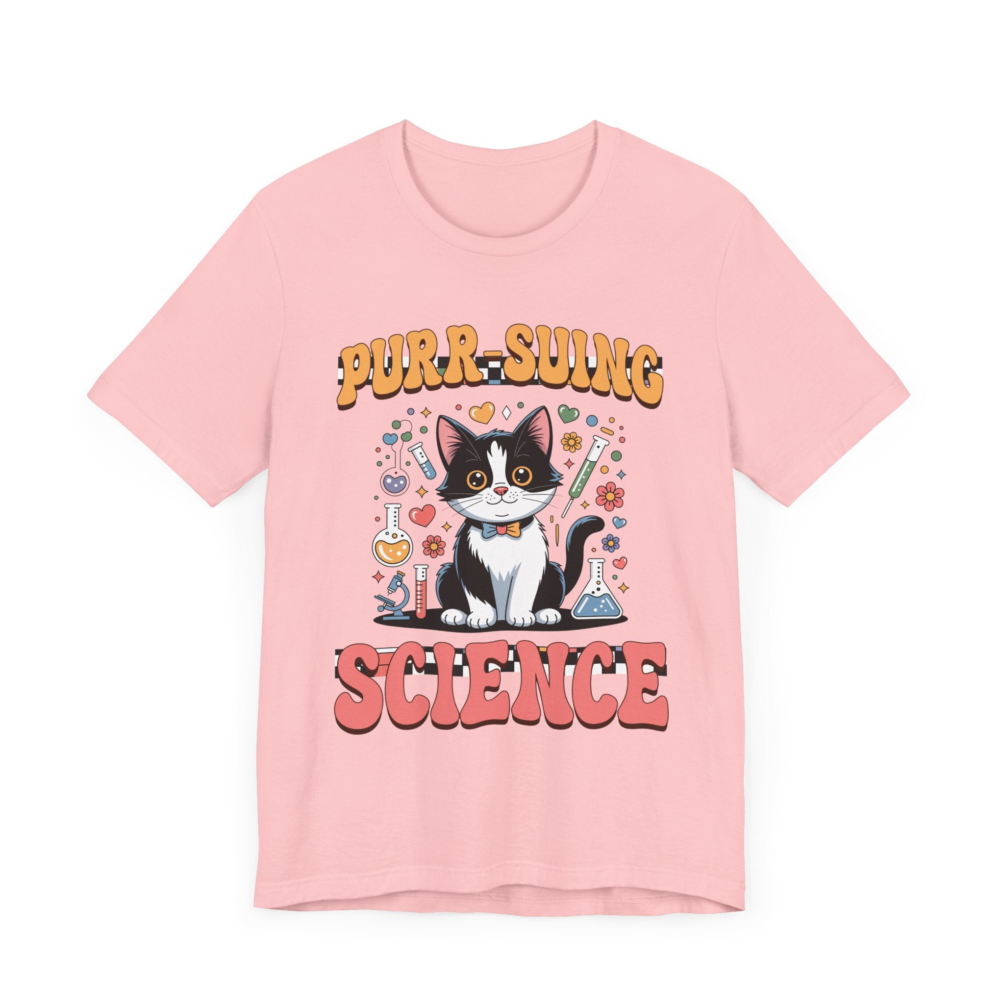 Cat Science T-Shirt – Purr-suing Science Pun for STEM Fans