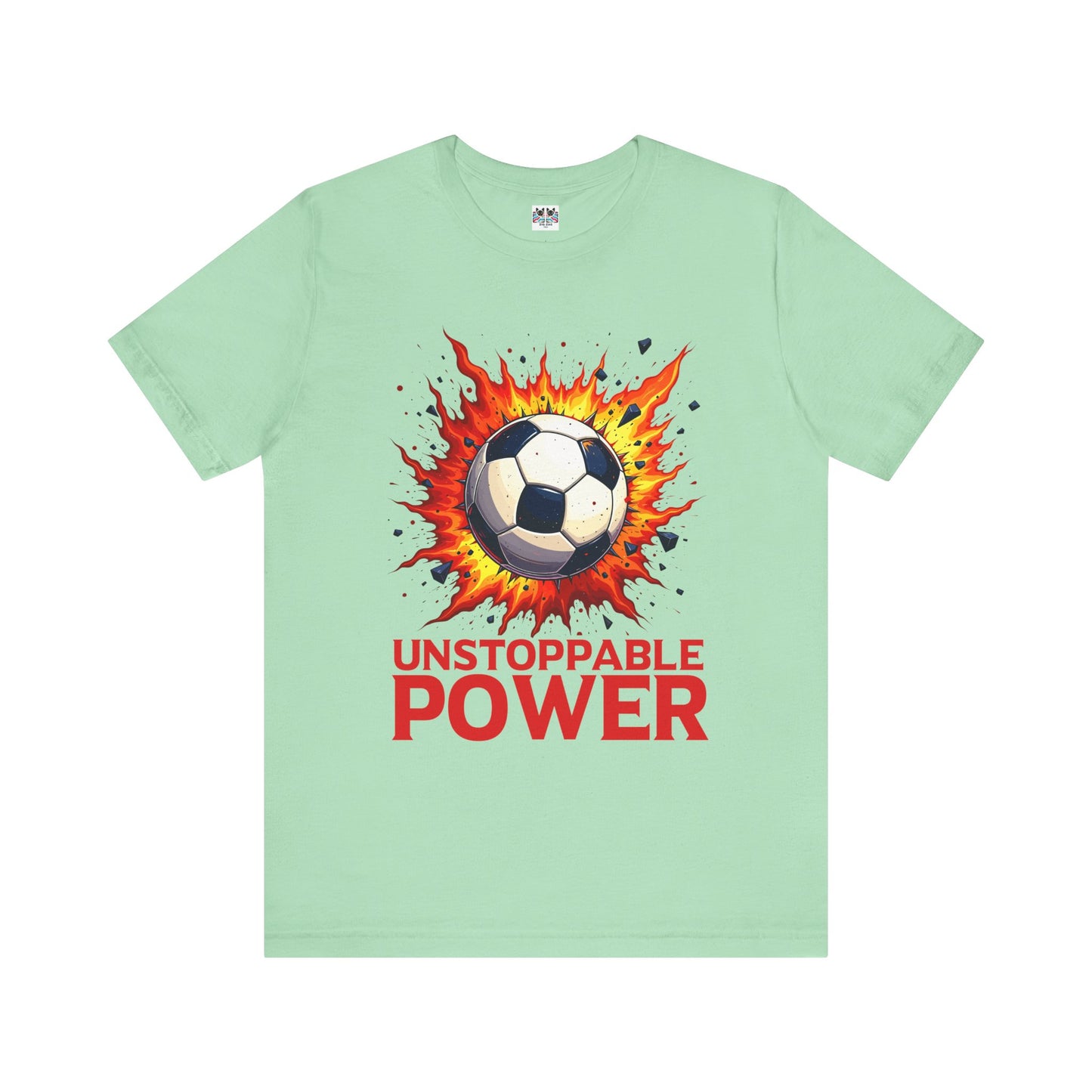 Goal Explosion Soccer Power Shot Flame Ball Scoring Moment T-Shirt