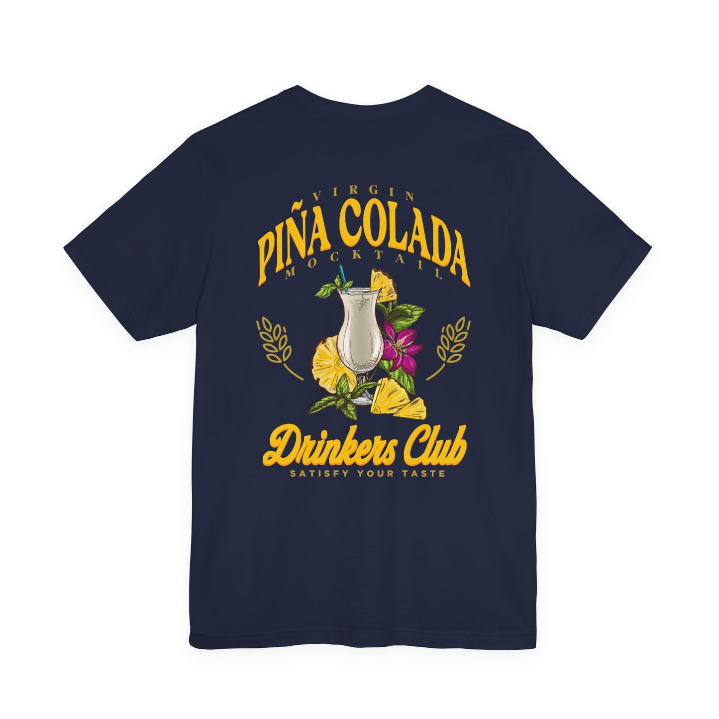 Virgin Pina Colada Mocktail Drinkers Club Tshirt – Satisfy Your Taste