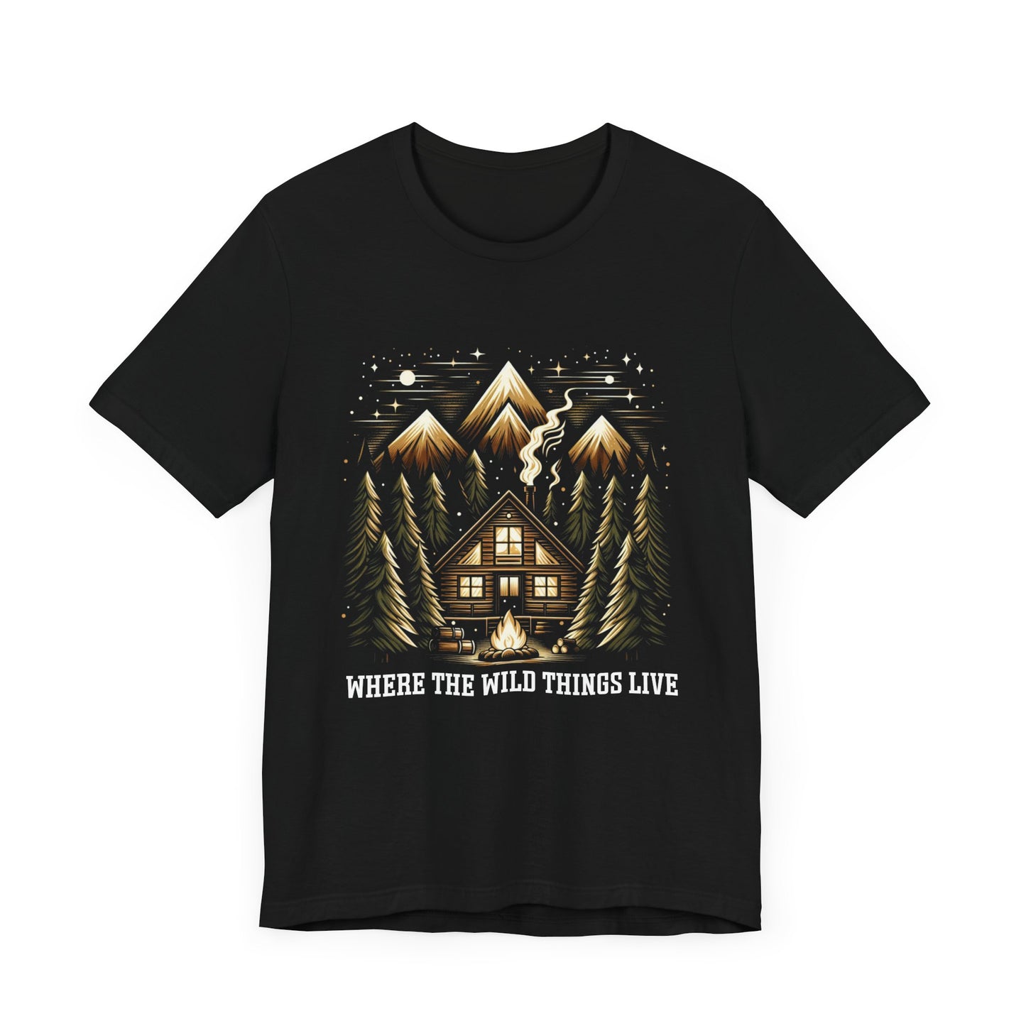 Nature is home shirt, cabin life tee, wilderness living t shirt, off grid lifestyle shirt, cozy nature retreat shirt, forest cabin apparel