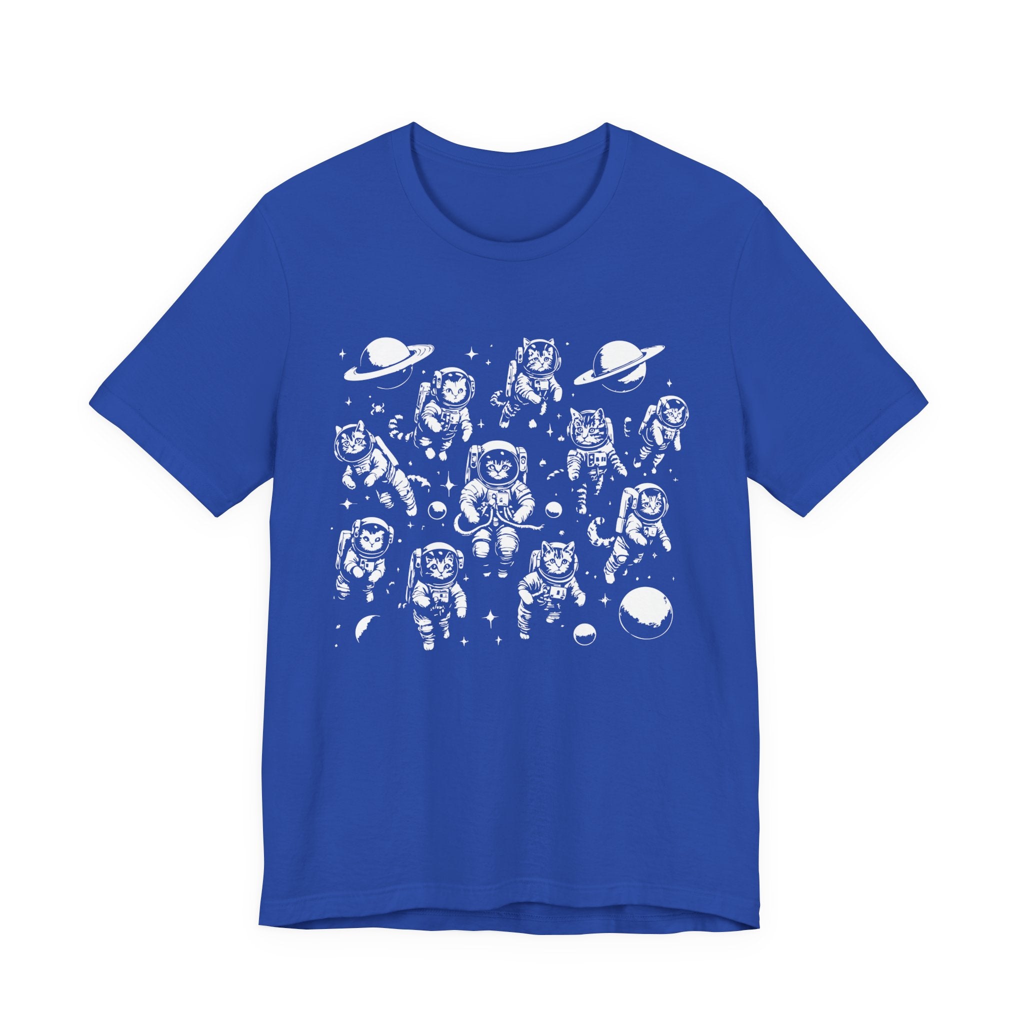 Astronaut Cats T-Shirt – Cute Floating Cats in Space Graphic Tee