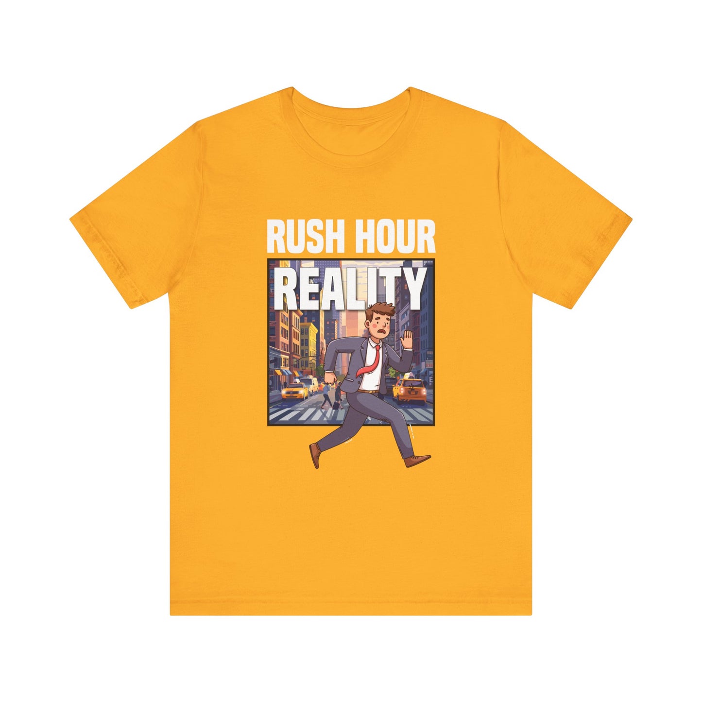 Rush Hour Reality Urban Commute Graphic Tee for City Warriors Navigating Chaos Hustle and Subway Stops Like Daily Champions