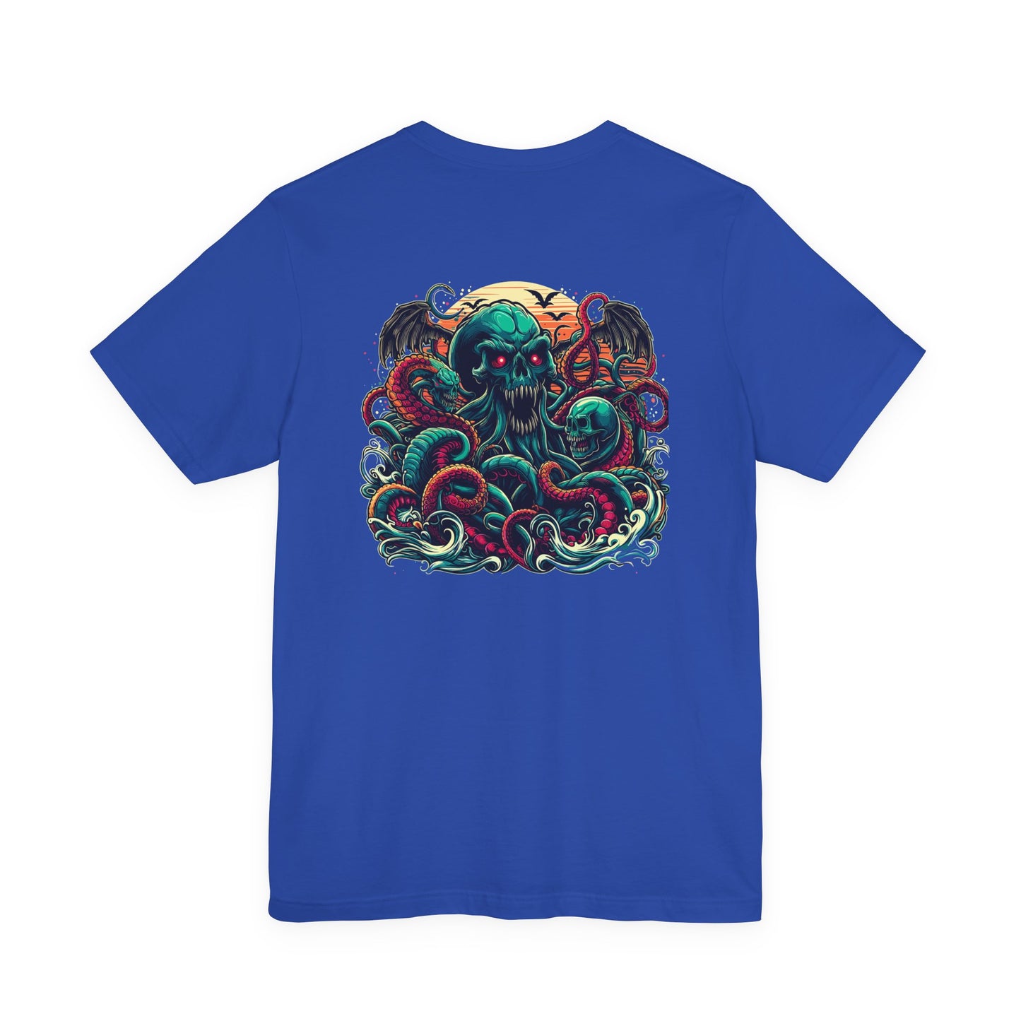 Cosmic Zombies vs Deep Sea Cthulhu Horror T-Shirt