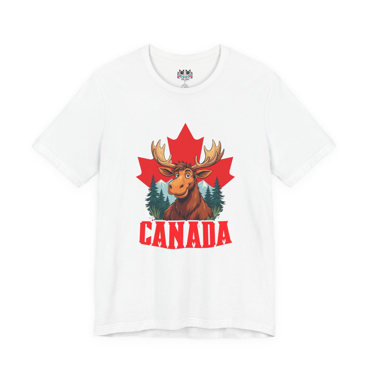 Canada Maple Moose Cartoon T-Shirt