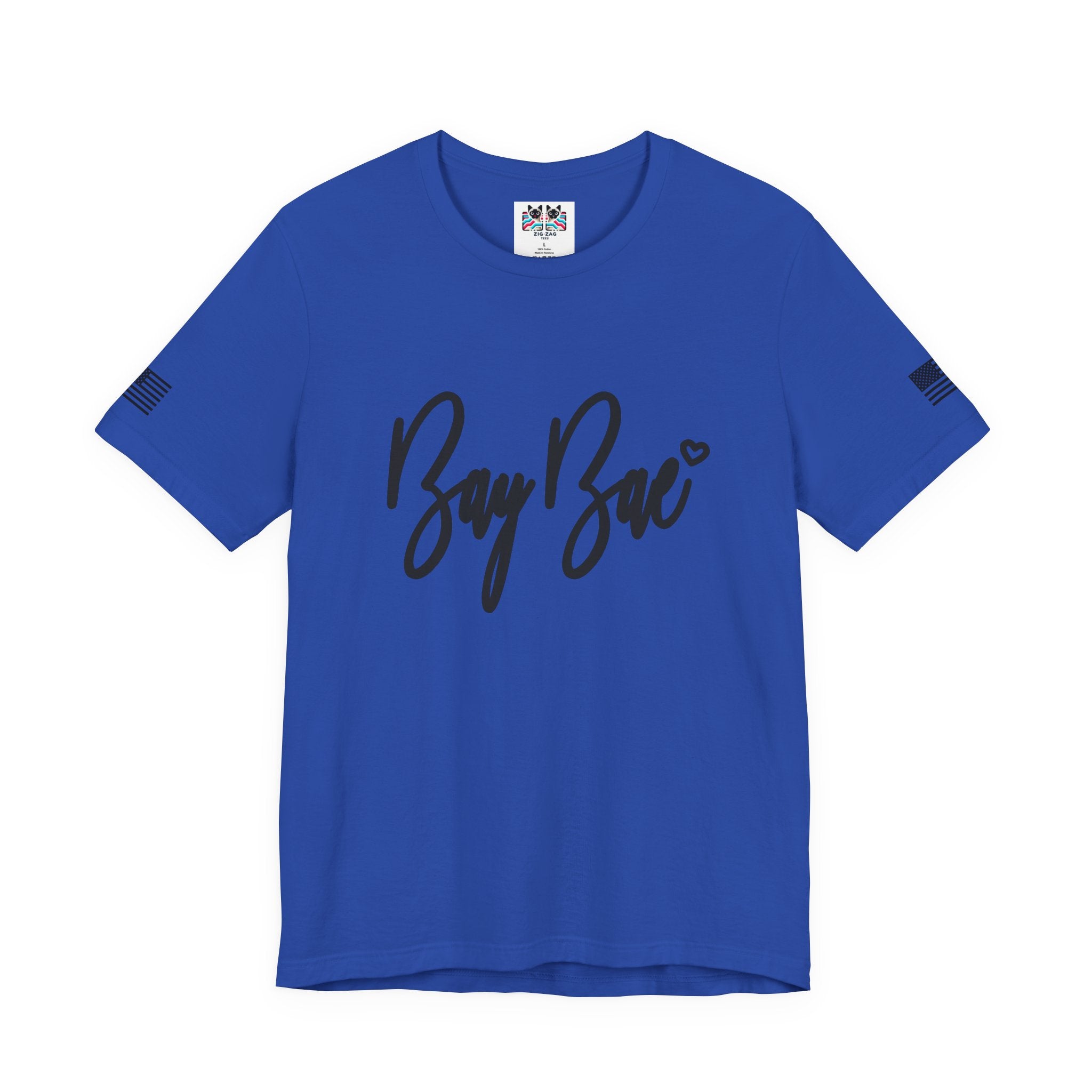 Bay Bae T-Shirt – Cute Script San Francisco Bay Area Graphic Tee with Heart